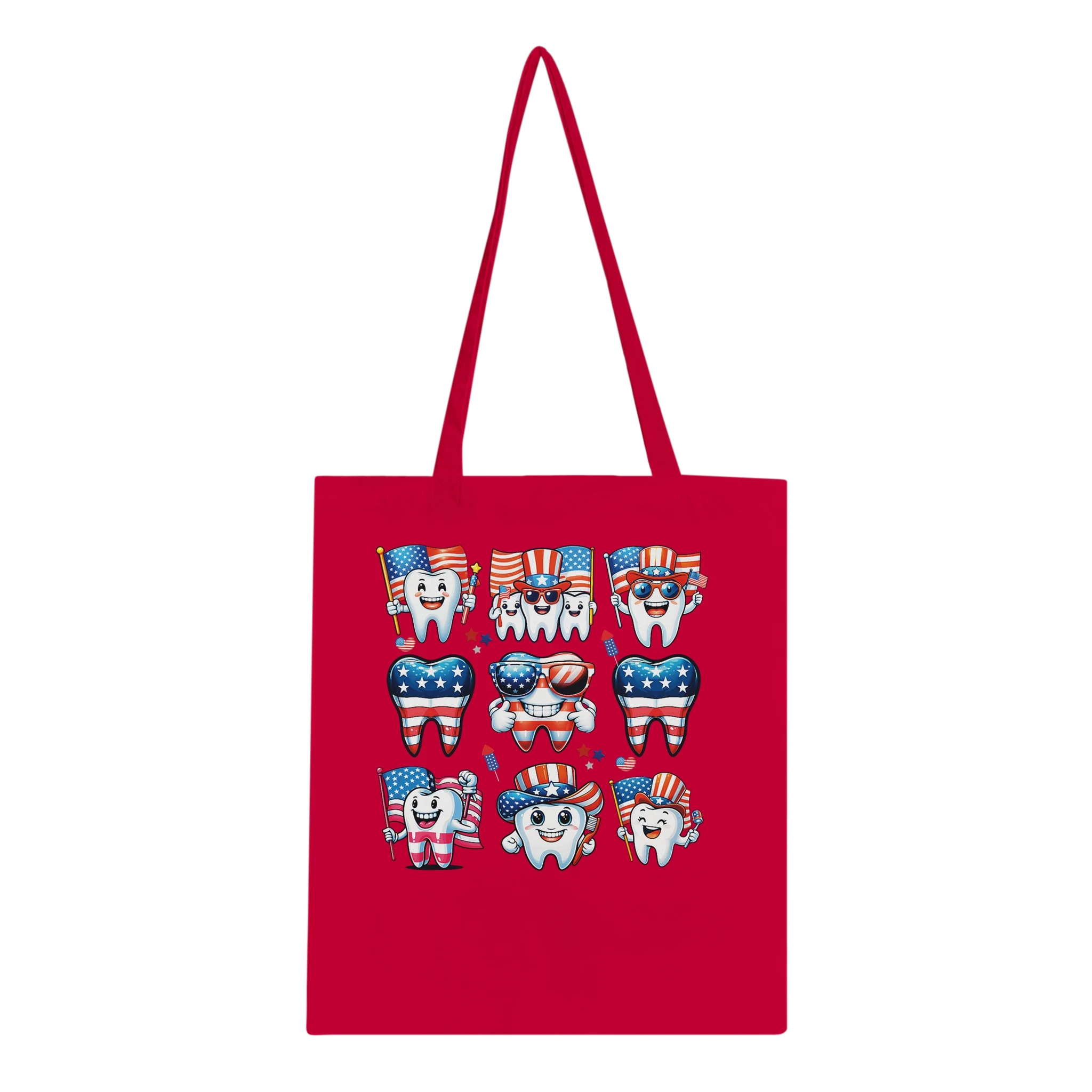 Personalized Dental 4th of July Tote Bag