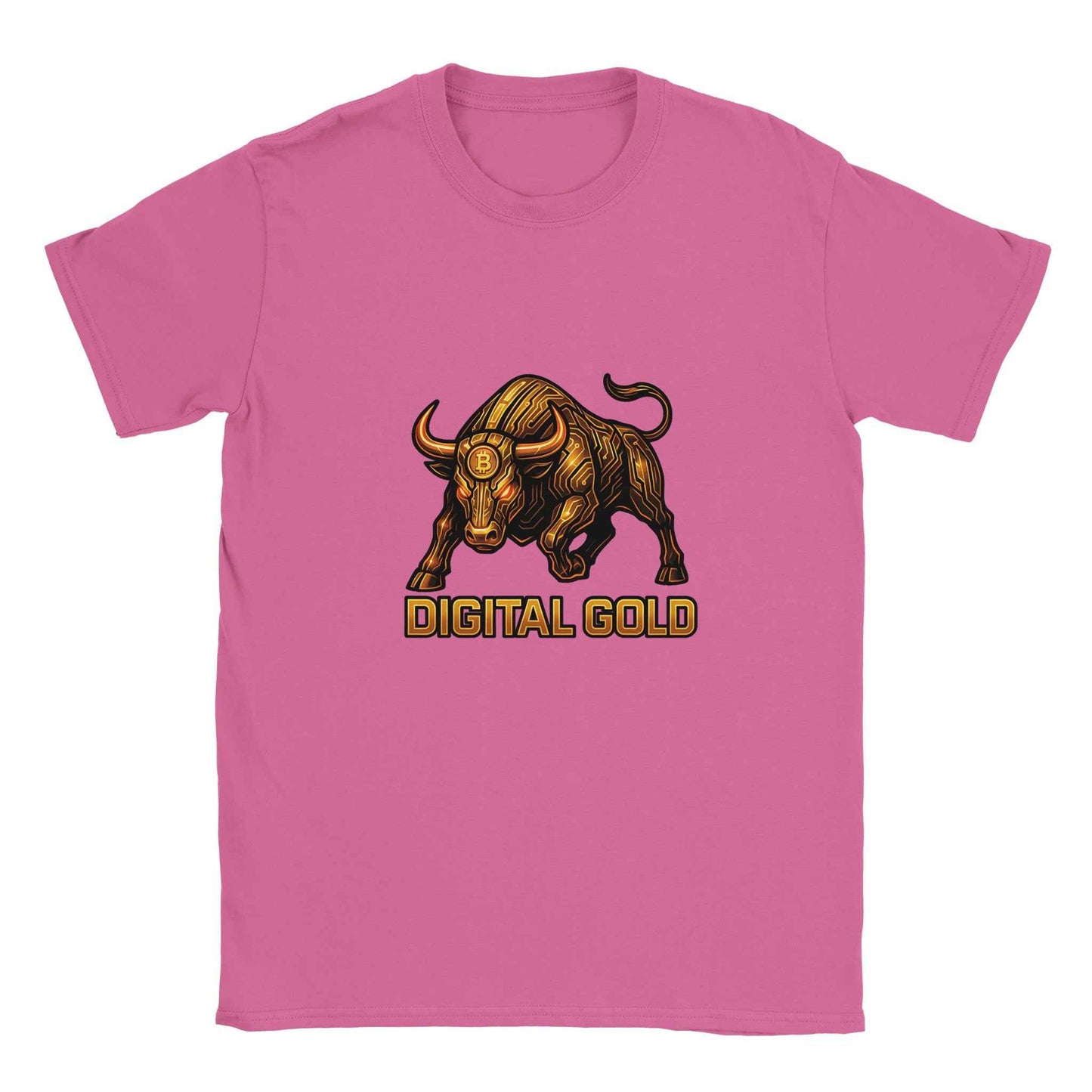 Bitcoin Digital Gold T-Shirt – Golden Bull Circuitry Design