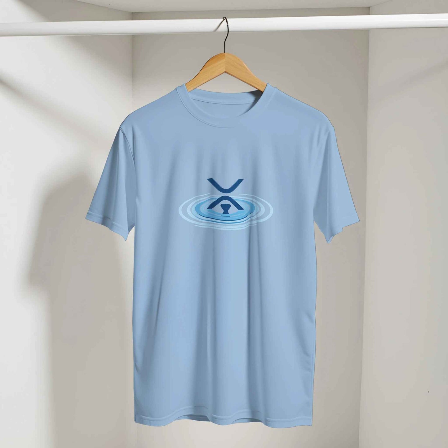XRP Ripple T-Shirt – Ripple Effect Crypto Design in Your Choice of Eleven Shades