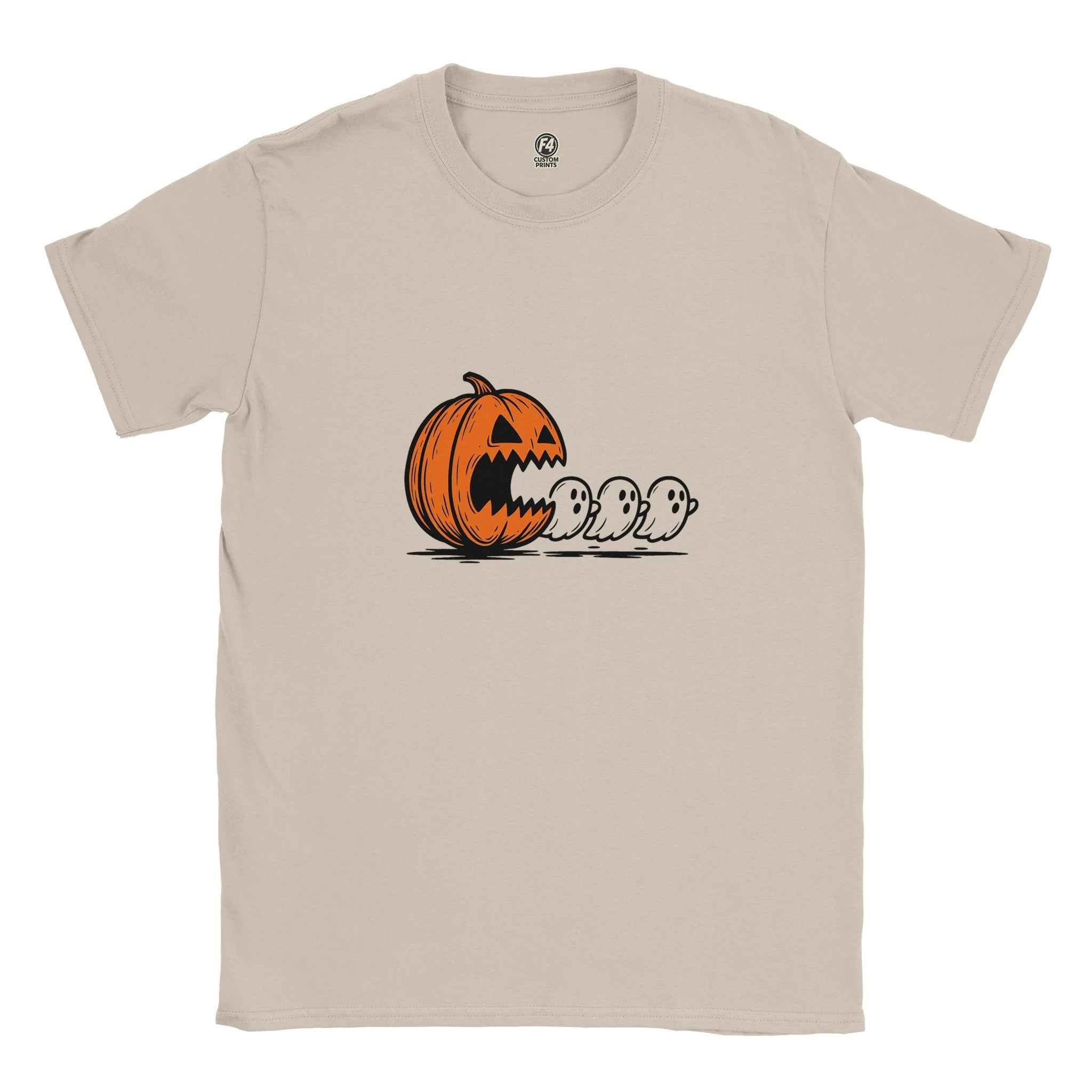 Chomped by the Pumpkin – Funny Halloween Ghost Chase T-Shirt