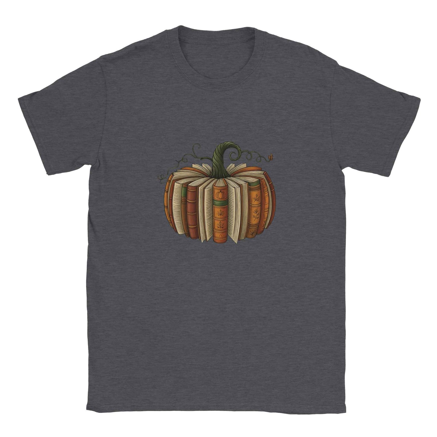 Bookish Pumpkin T-Shirt – Literary Fall & Halloween Vibes Tee - F4 Custom Prints