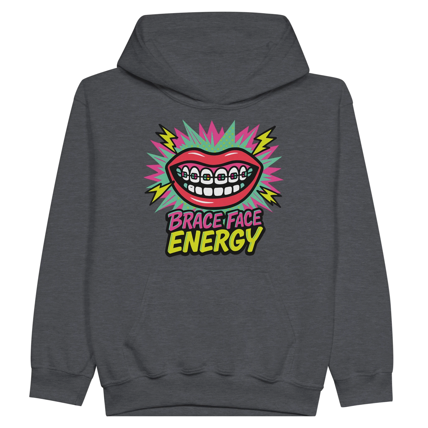 Kids Brace Face Energy Hoodie