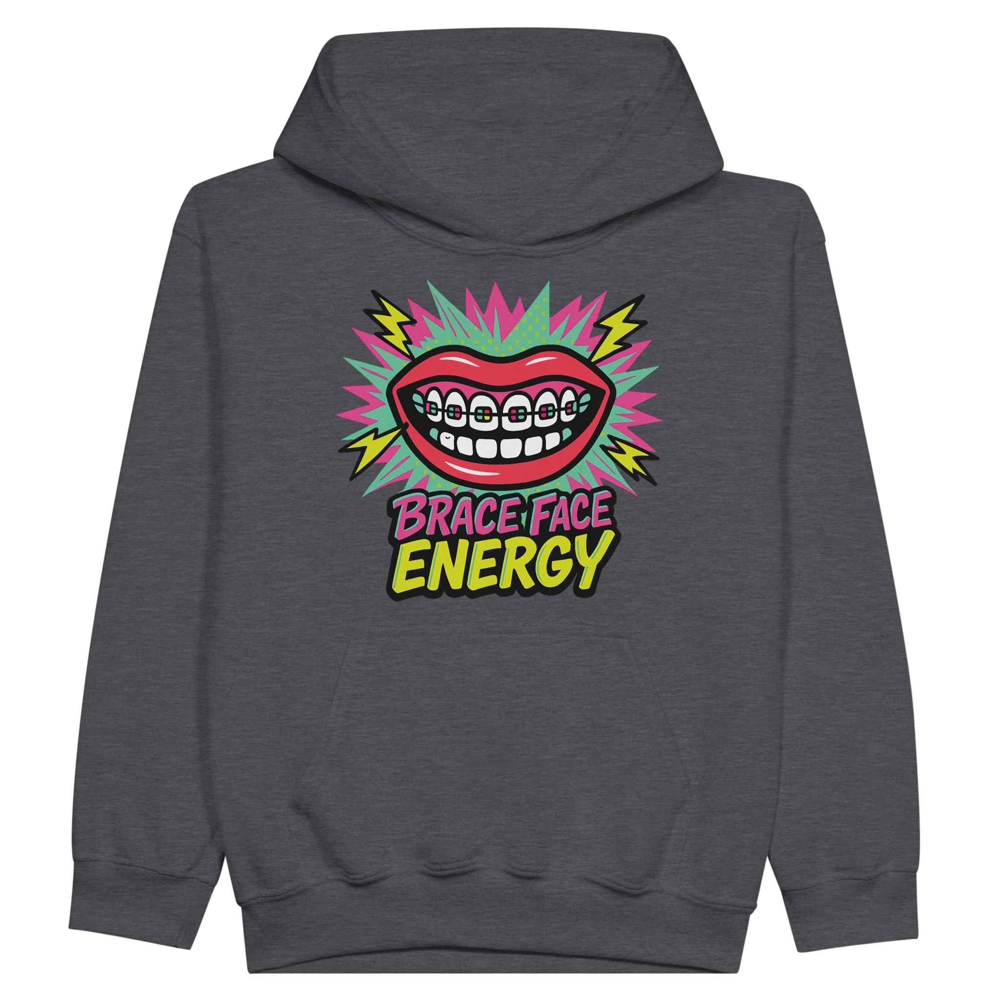 Kids Brace Face Energy Hoodie