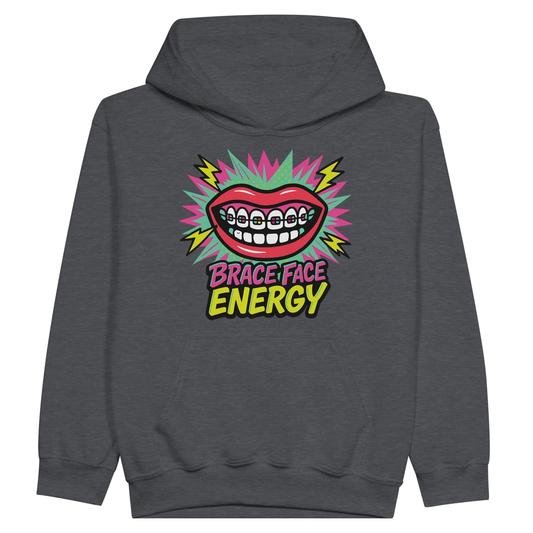 Kids Brace Face Energy Hoodie