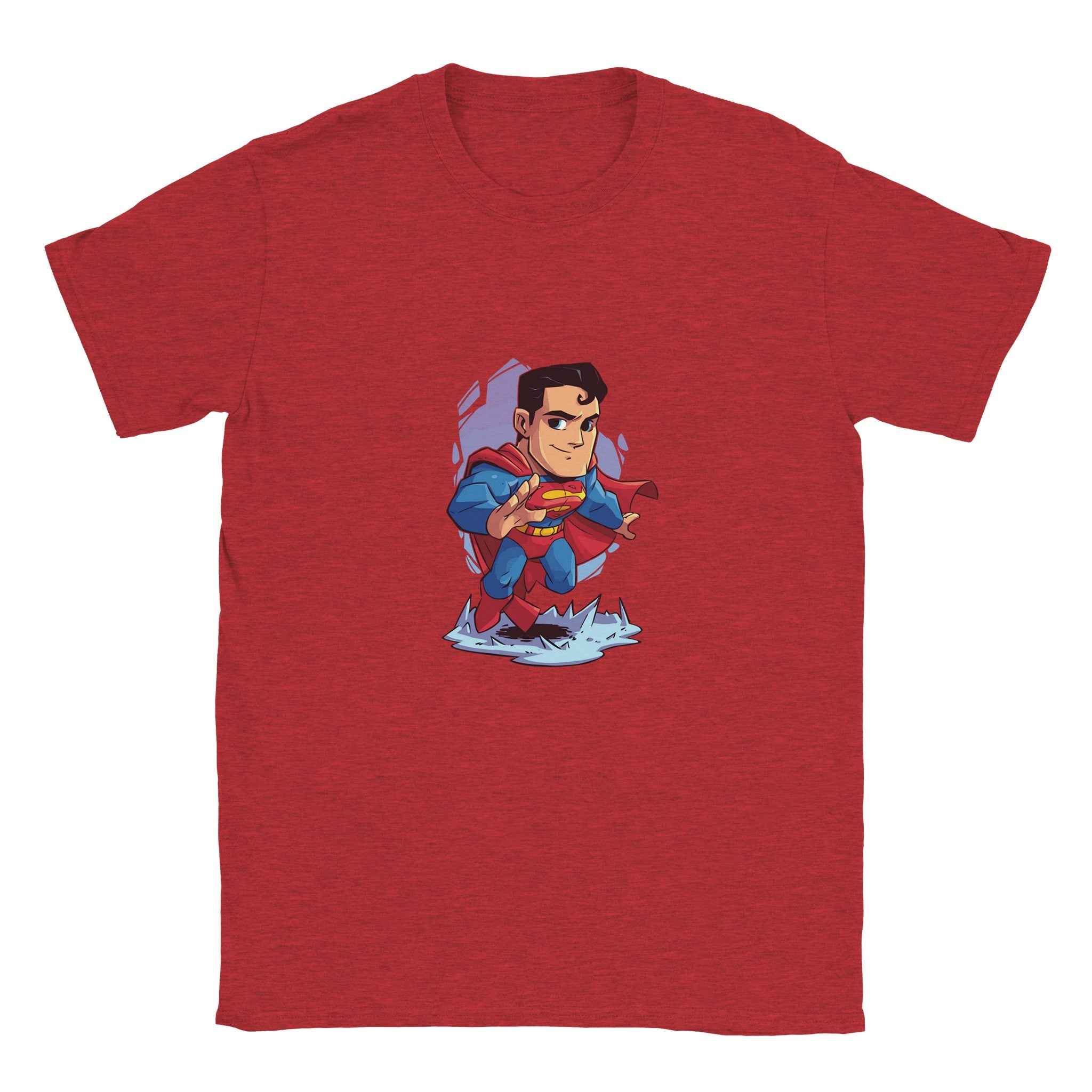 Chibi Superman T-Shirt – Heroic Comic-Inspired Graphic Tee for Everyday Heroes