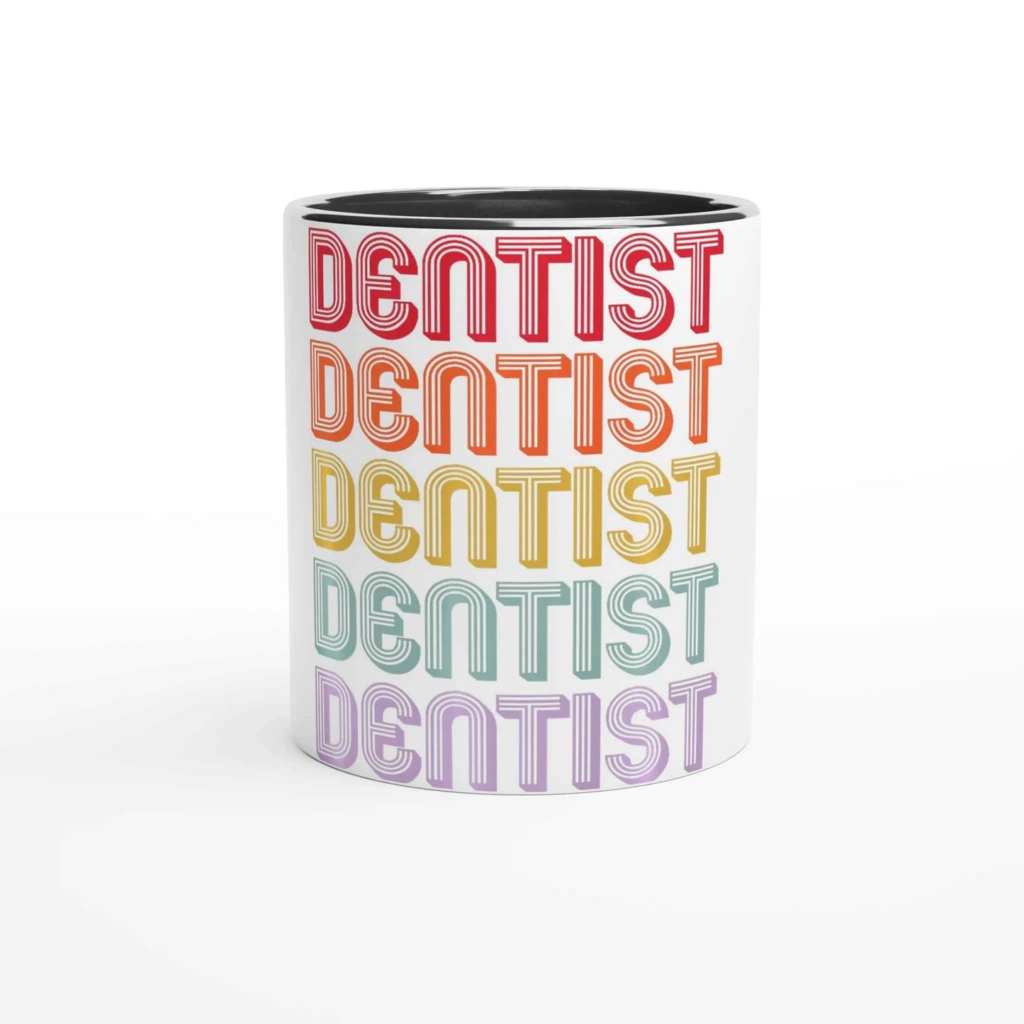 Retro Dentist 11oz Coffee Mug with Color Inside