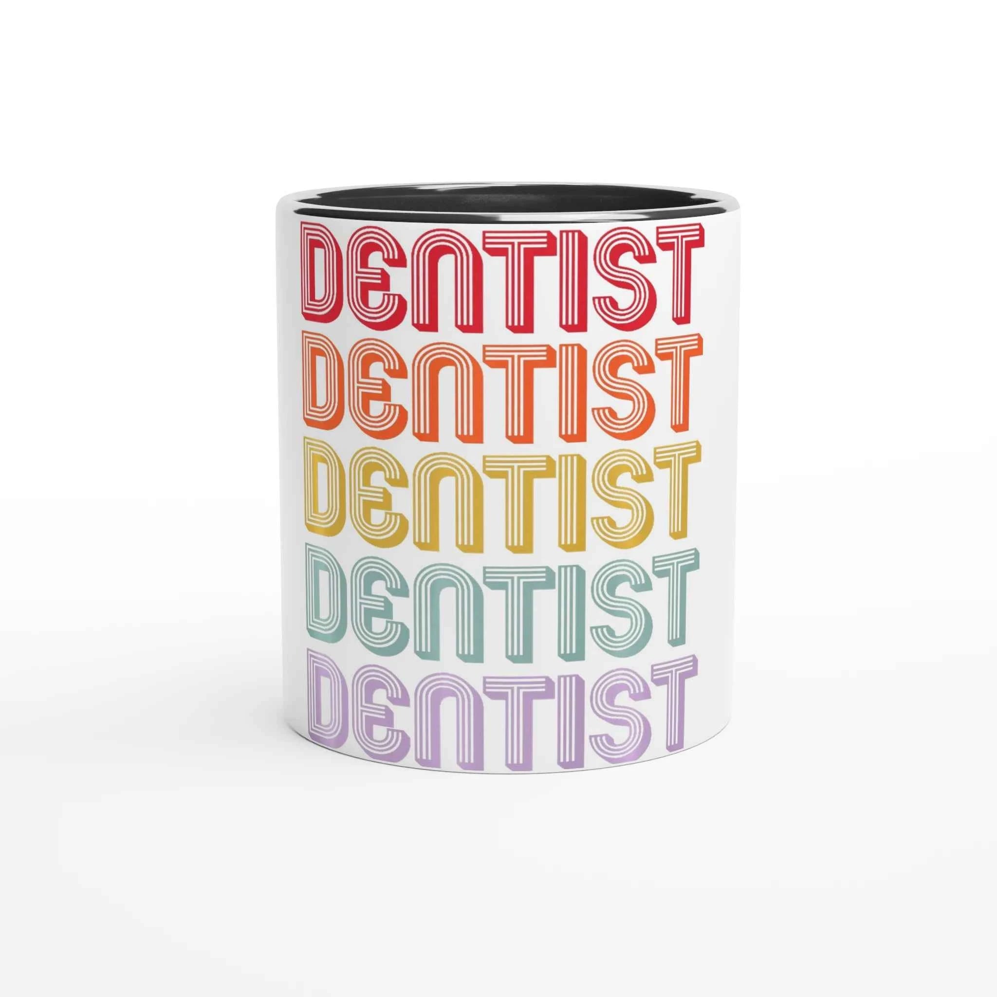 Retro Dentist 11oz Coffee Mug with Color Inside