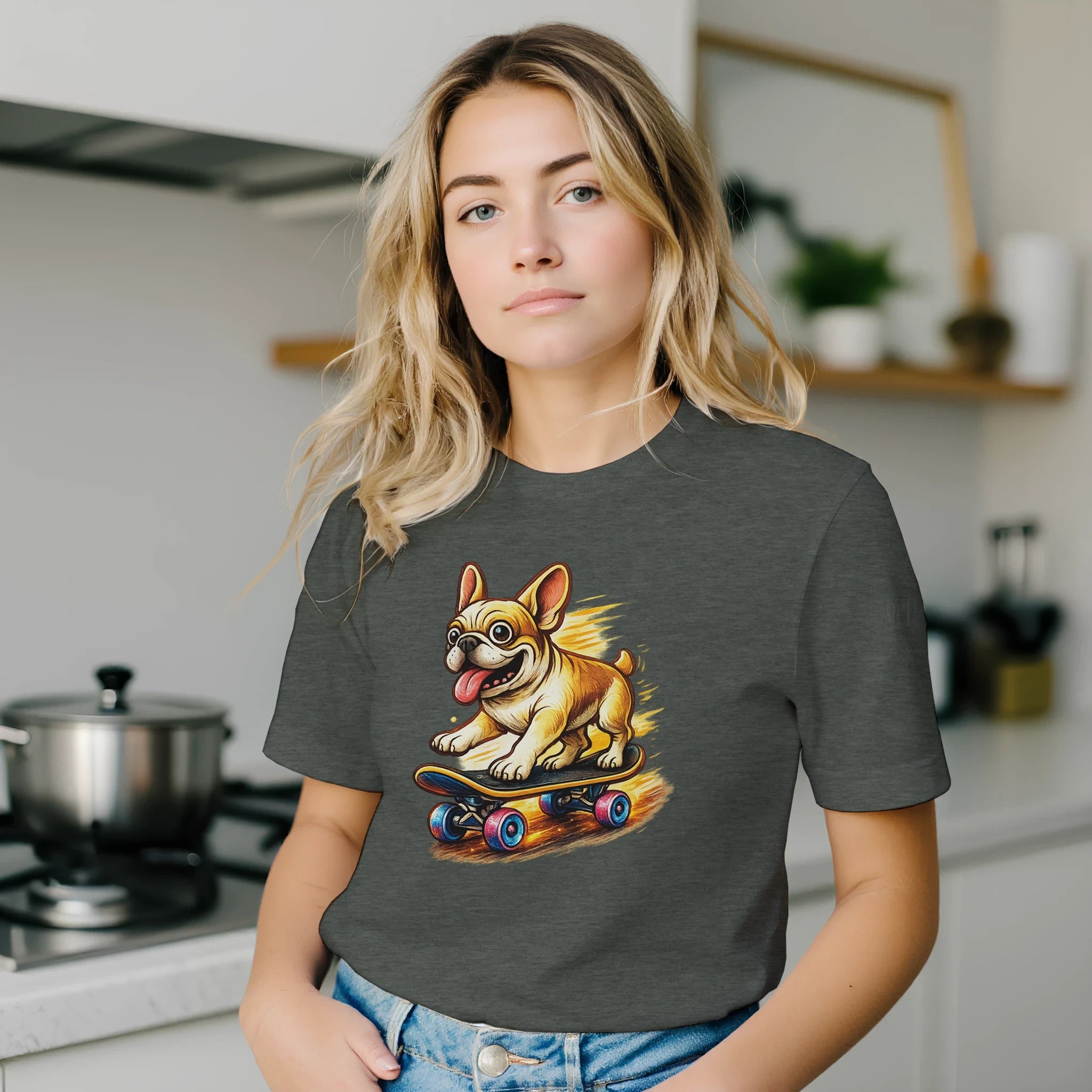 Skater Frenchie T-Shirt