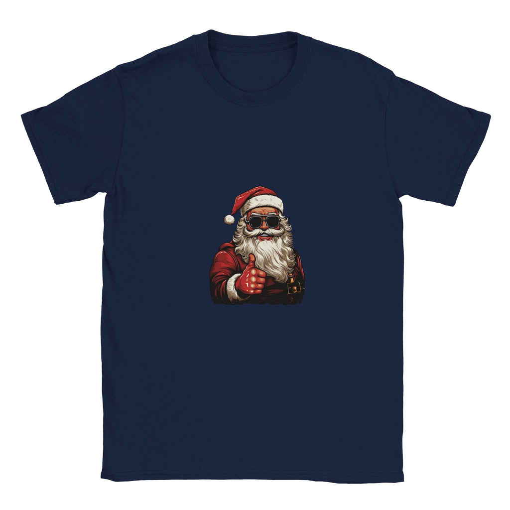 Cool Santa Thumbs Up Shirt  – Festive Holiday Graphic Tee for Modern Cheer