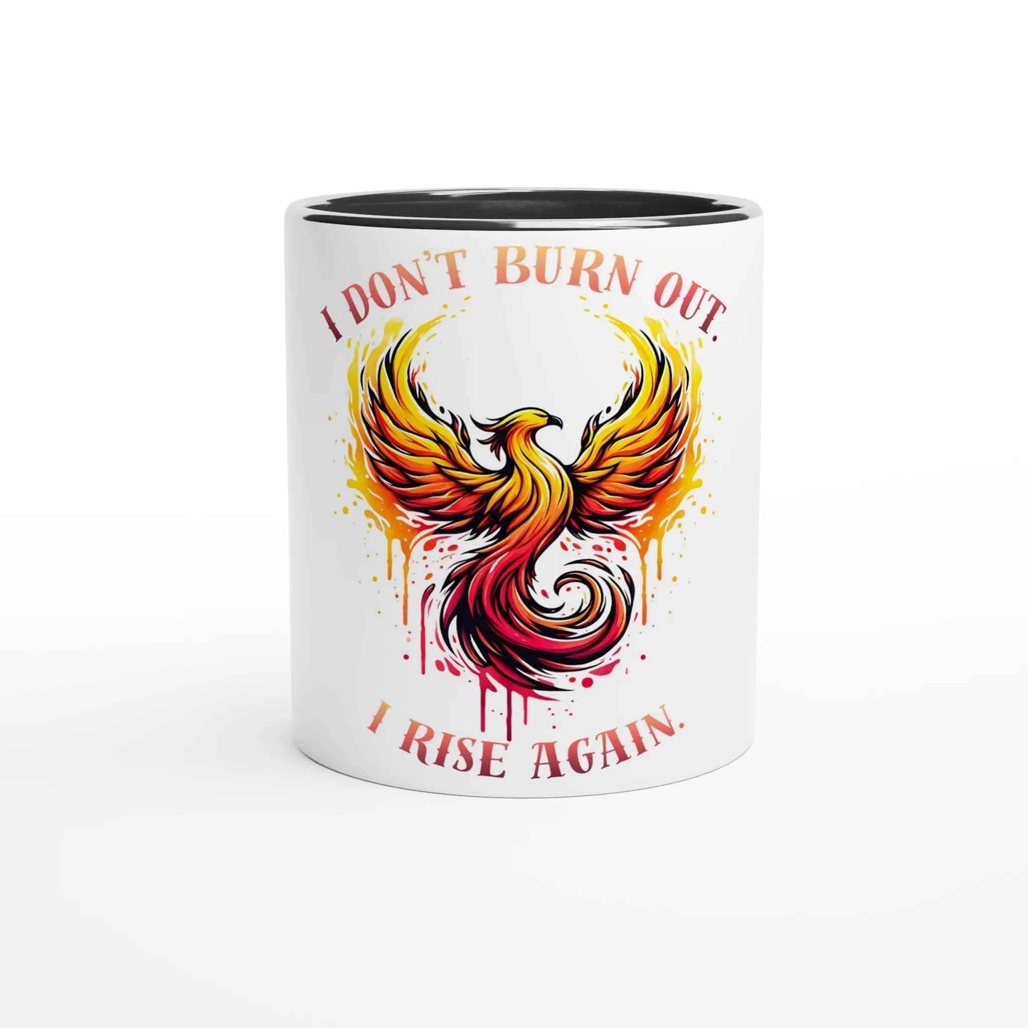 Rise Again Phoenix 11oz Coffee Mug with Color Inside