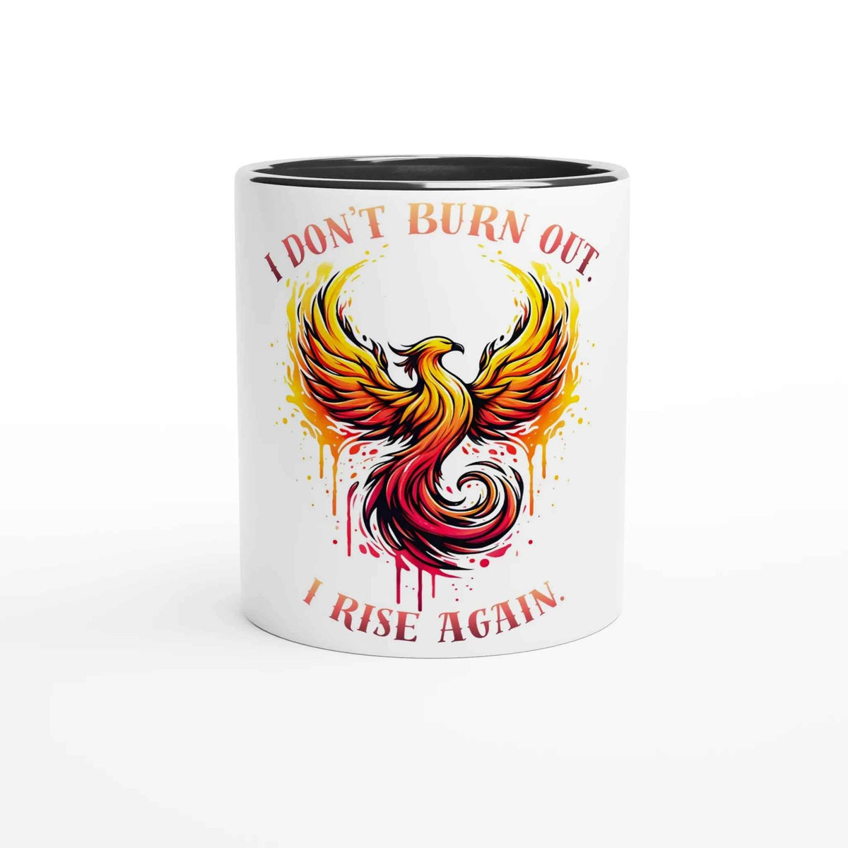 Rise Again Phoenix 11oz Coffee Mug with Color Inside