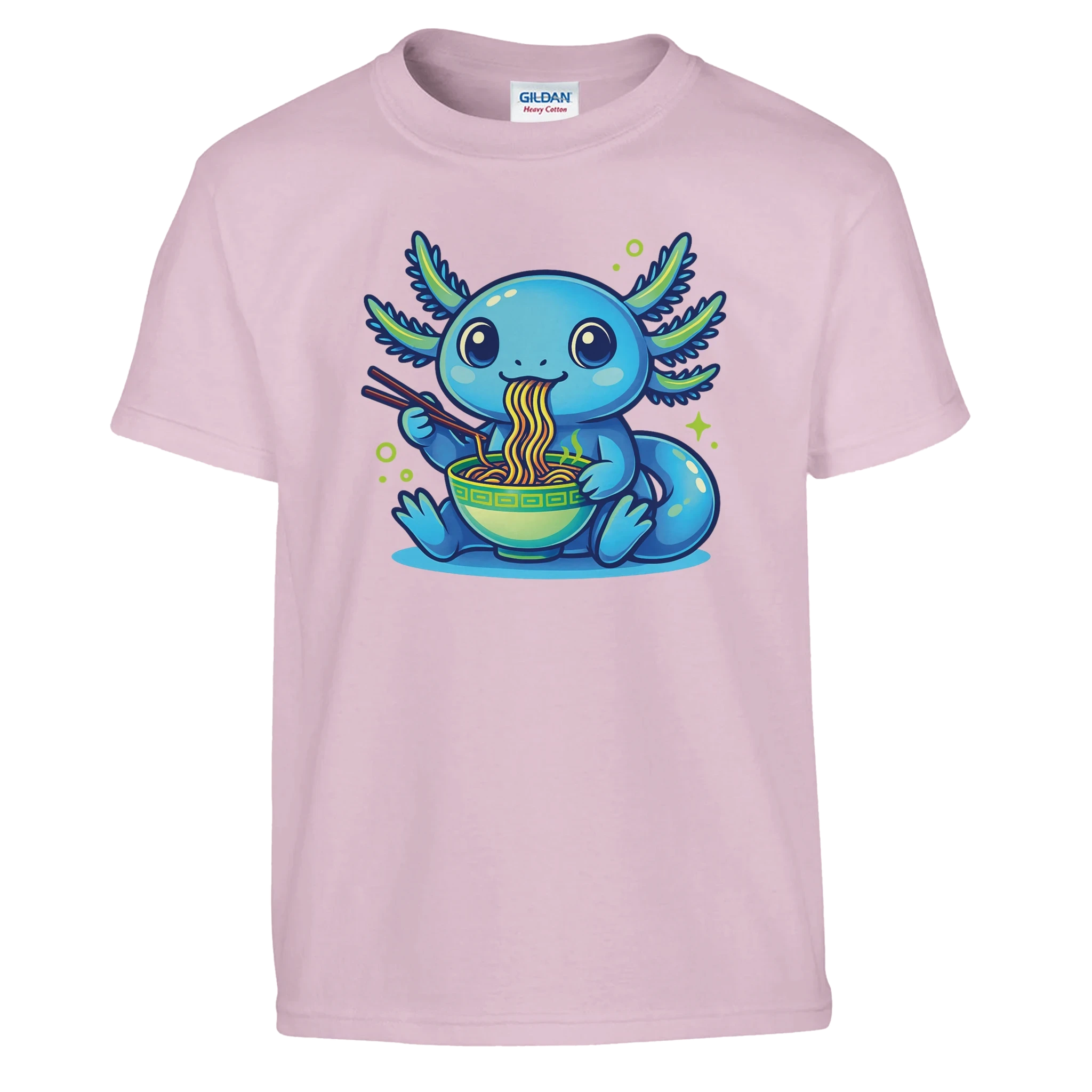 Kids Kawaii Axolotl Ramen T-Shirt