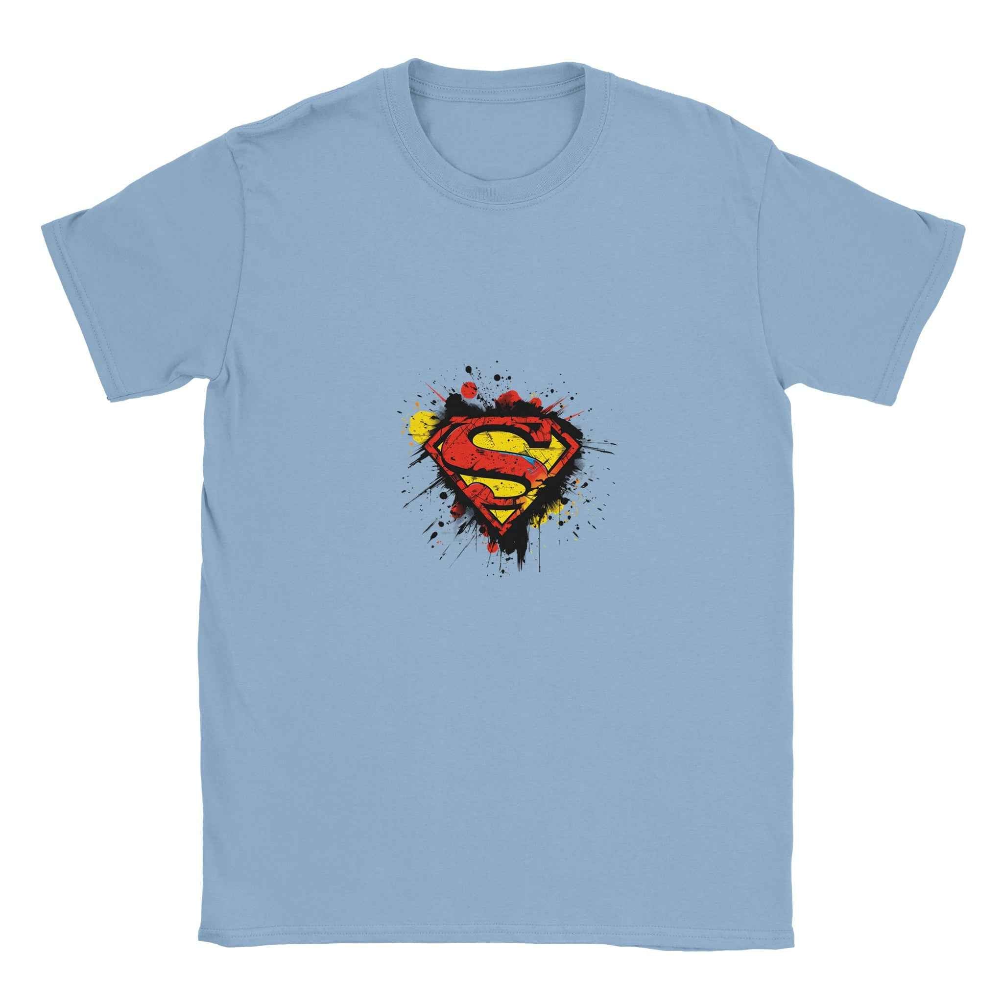 Abstract Superman Crest T-Shirt – Heroic Comic-Inspired Graphic Tee for Men & Women