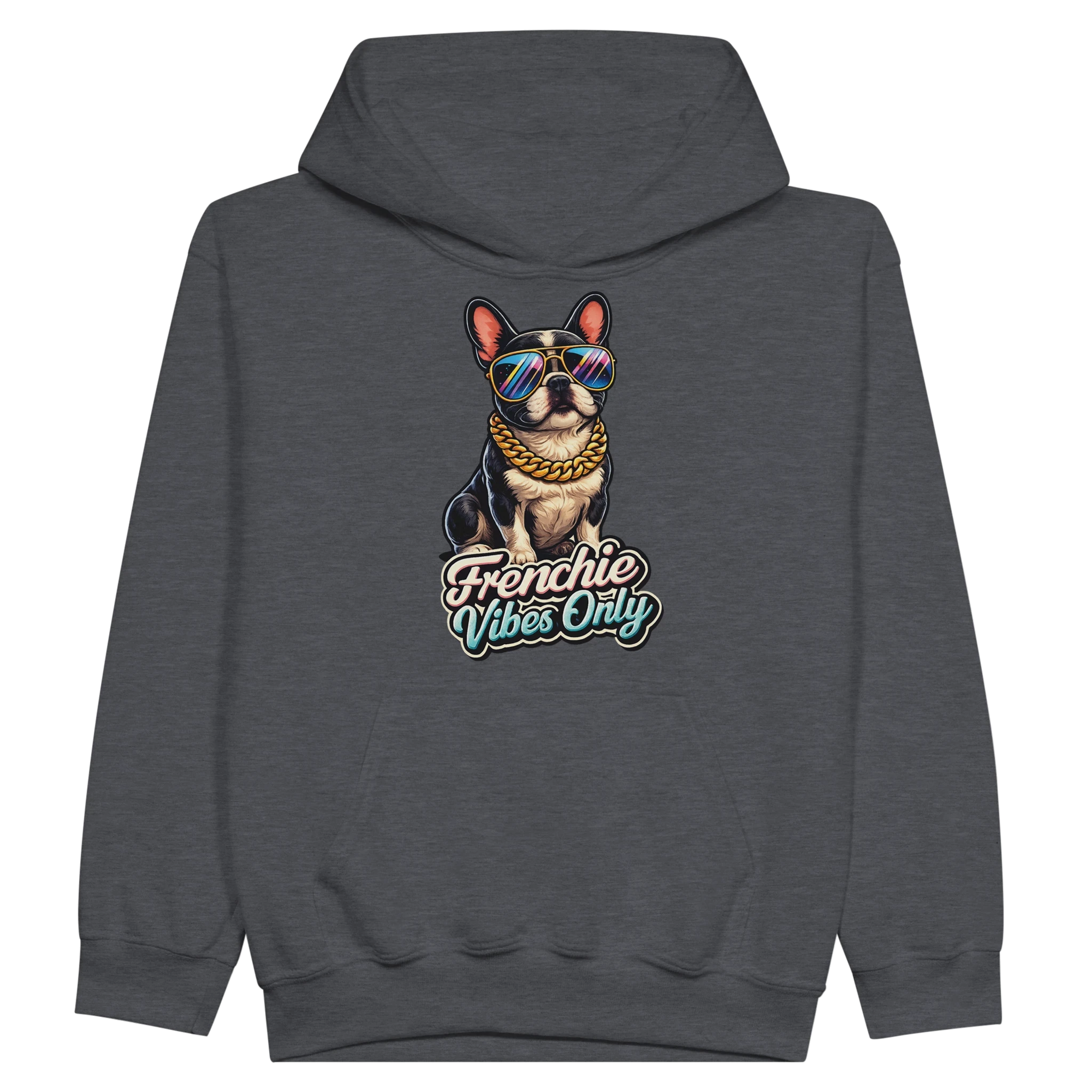 Kids Frenchie Vibes Only Hoodie
