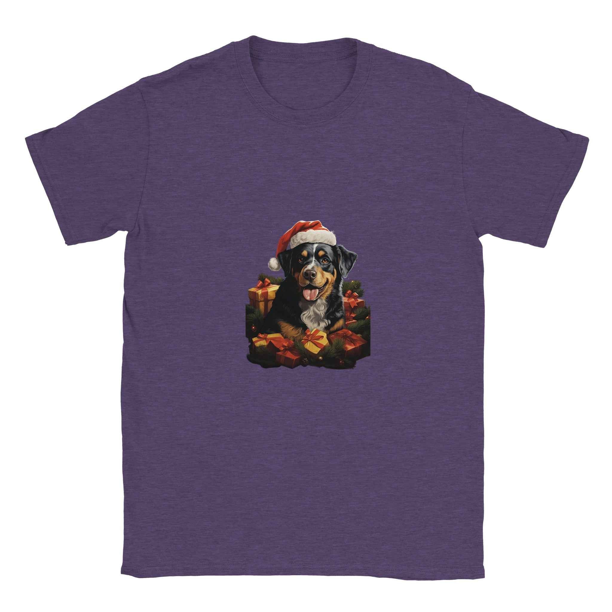 Bernese Mountain Dog Christmas Shirt – Santa Hat Holiday Graphic Tee for Dog Lovers