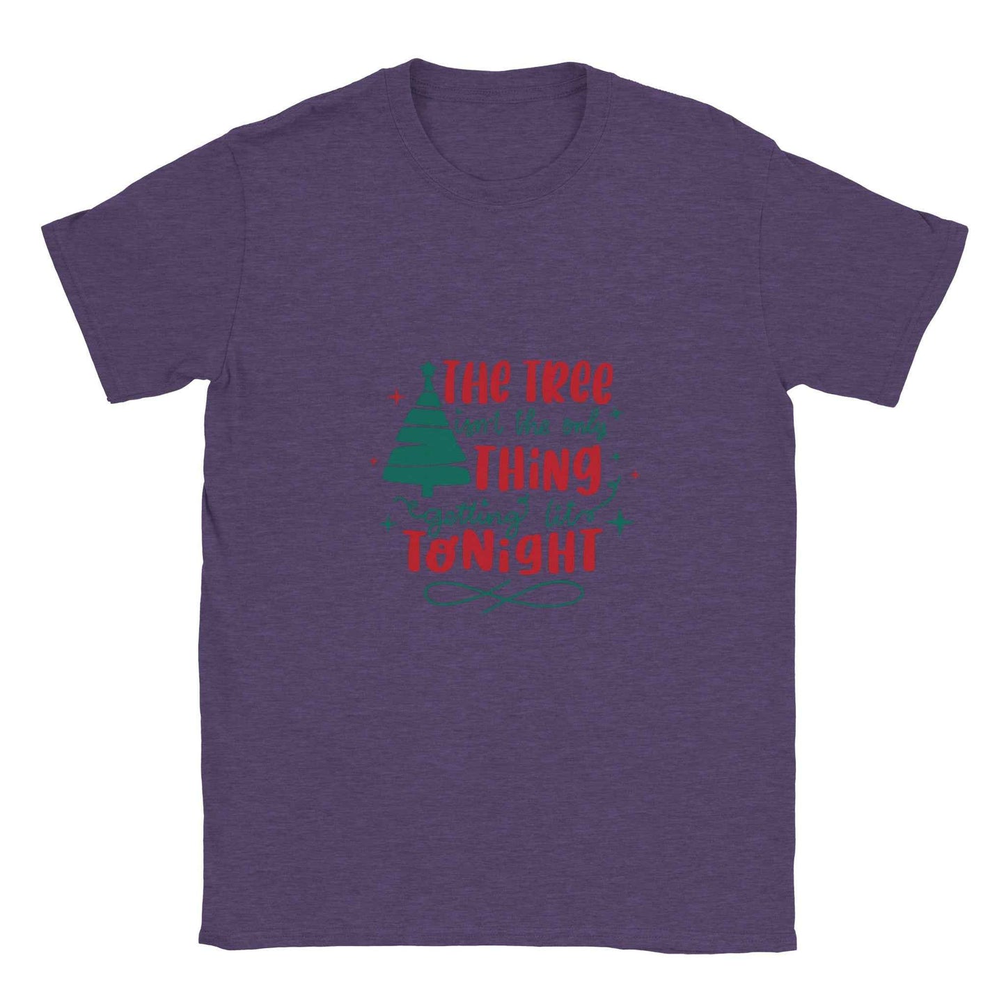 The Tree Isn't The Only Thing Getting Lit Tonight Christmas Shirt – Festive Holiday Graphic Tee