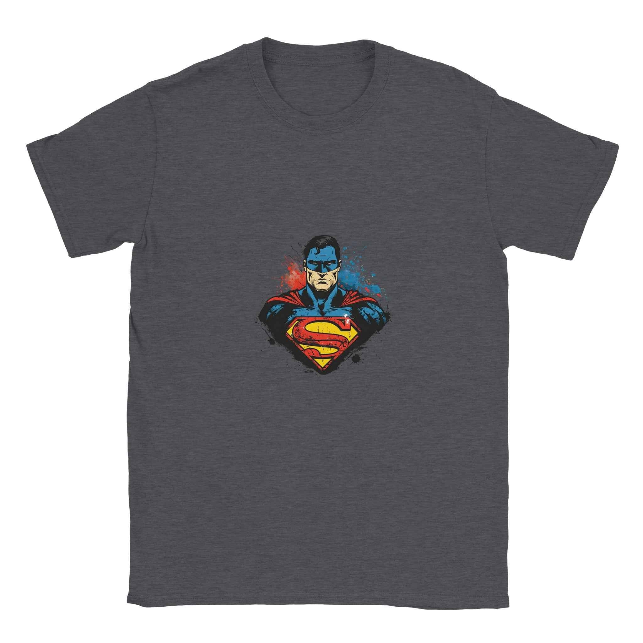 Superman T-Shirt – Heroic Comic-Inspired Graphic Tee in Your Choice of 10 Dynamic Colors