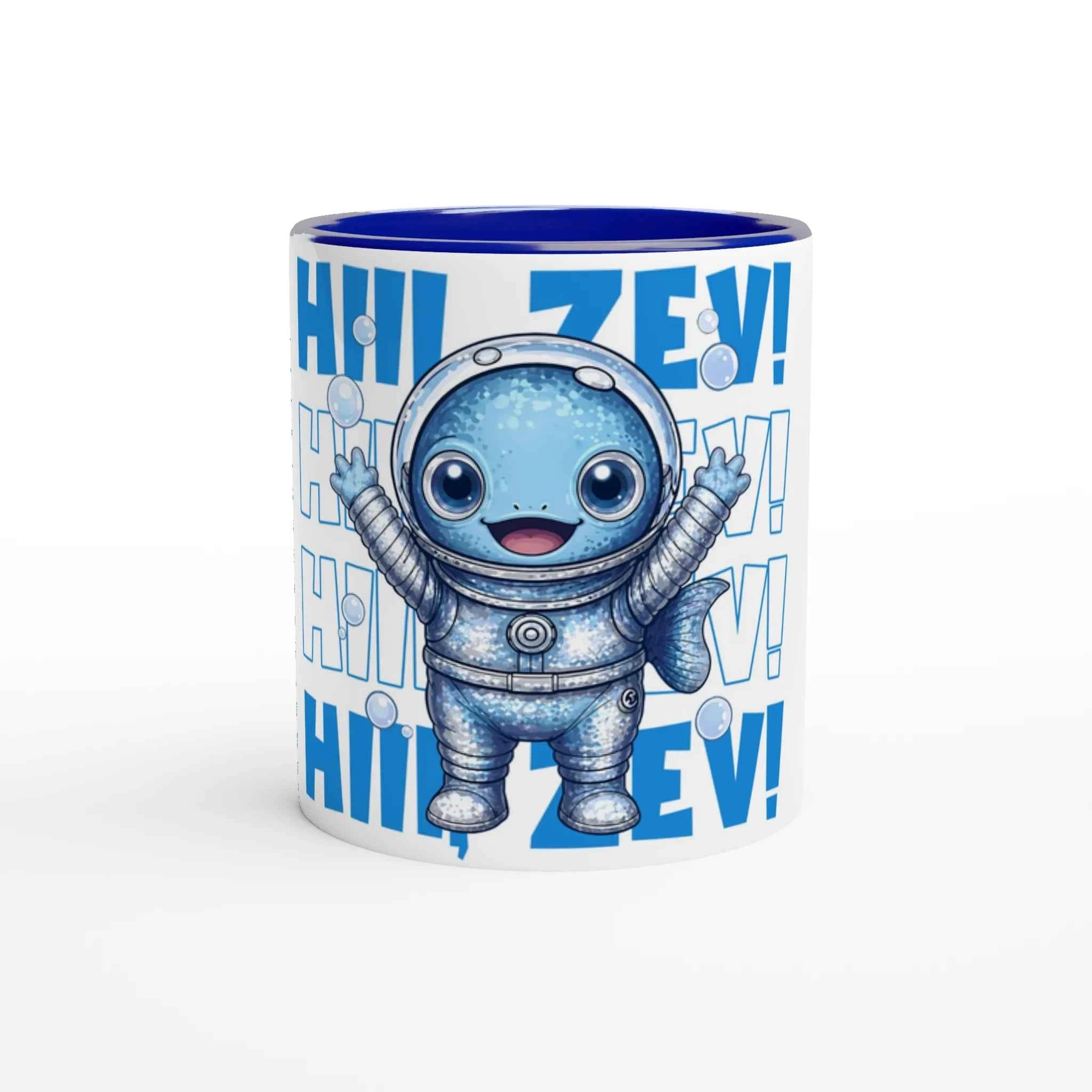 Hi Zev 11oz Coffee Mug with Color Inside
