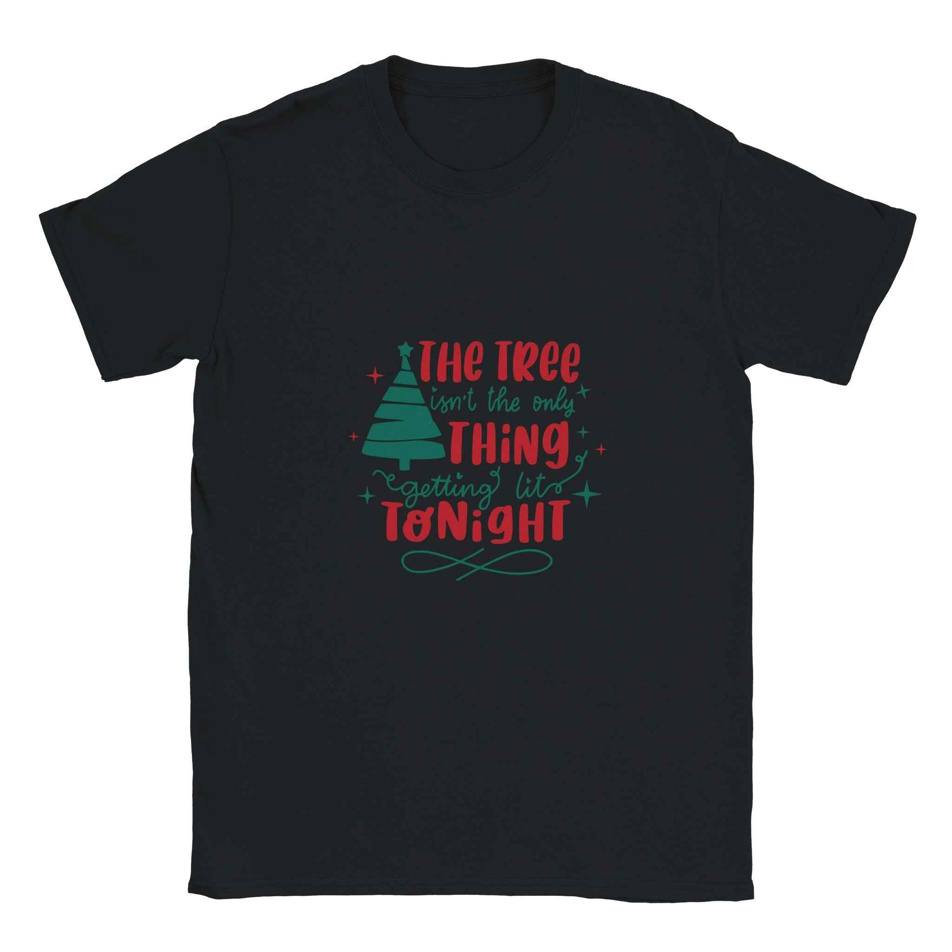 The Tree Isn't The Only Thing Getting Lit Tonight Christmas Shirt – Festive Holiday Graphic Tee