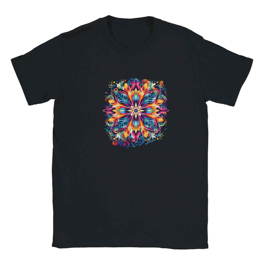 Vibrant Floral Mandala Graphic Tee – Premium Comfort & Bold Style for Everyday Wear