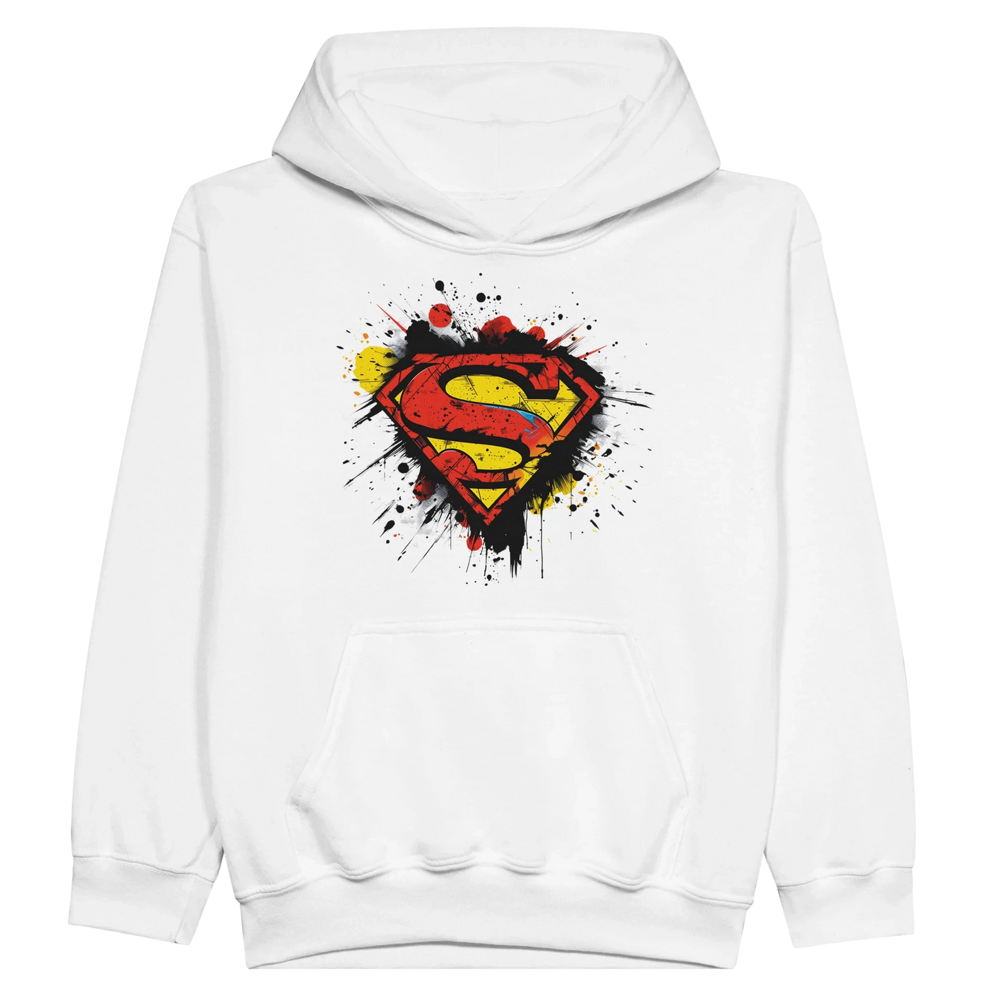 Kids Superman Splatter Shield Hoodie