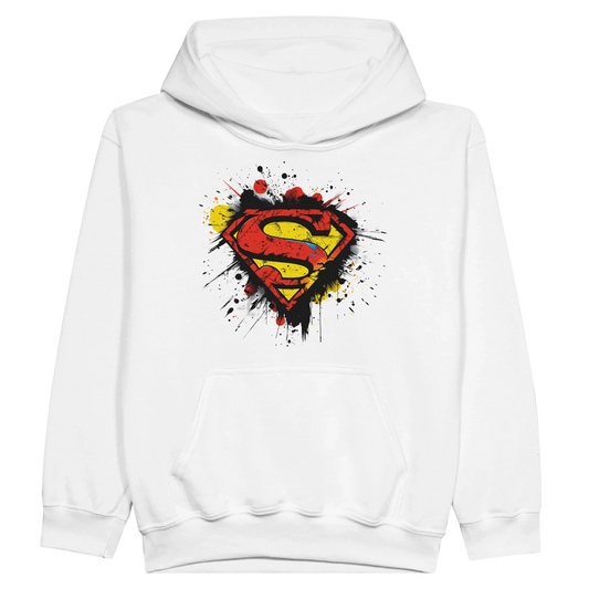 Kids Superman Splatter Shield Hoodie