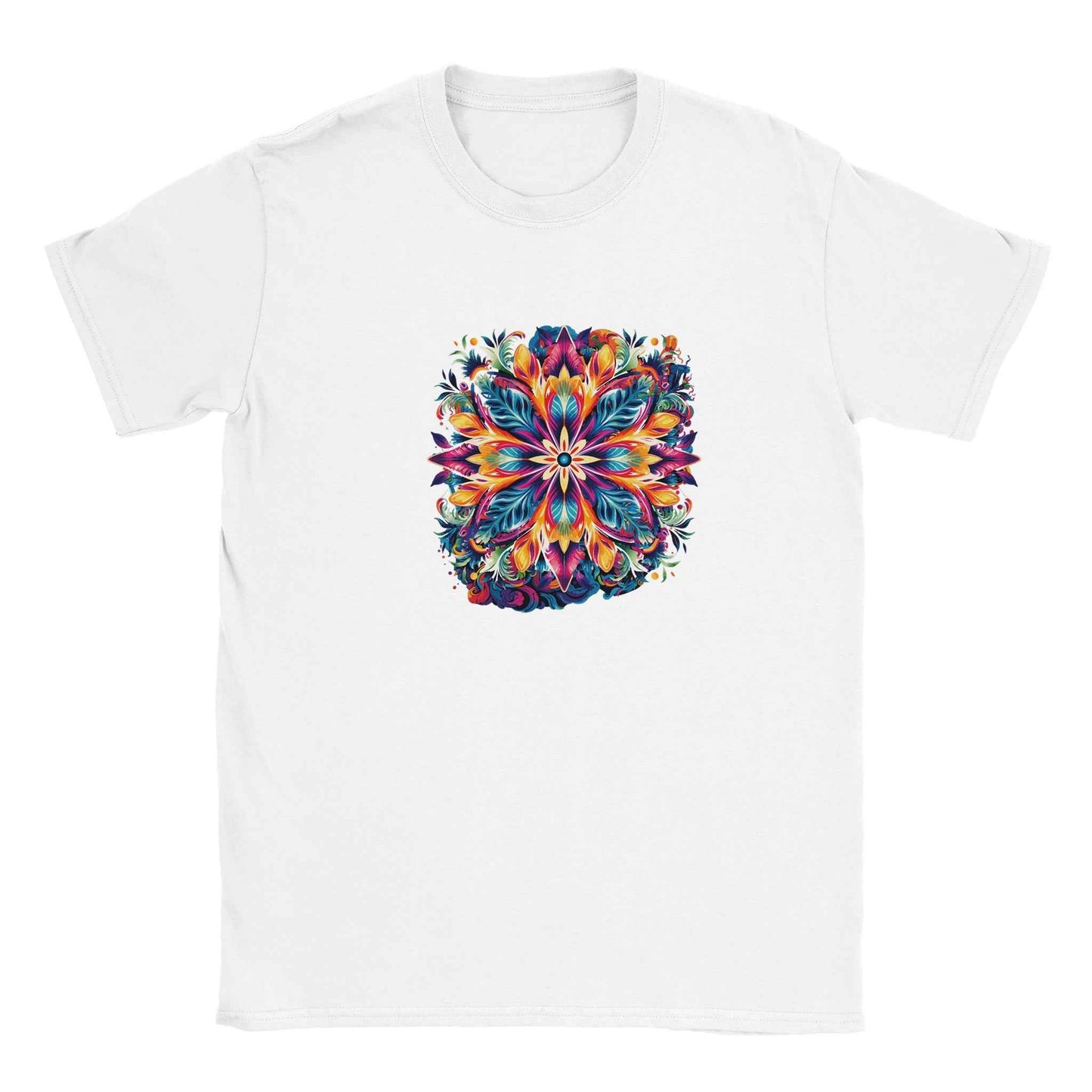 Vibrant Floral Mandala Graphic Tee – Premium Comfort & Bold Style for Everyday Wear