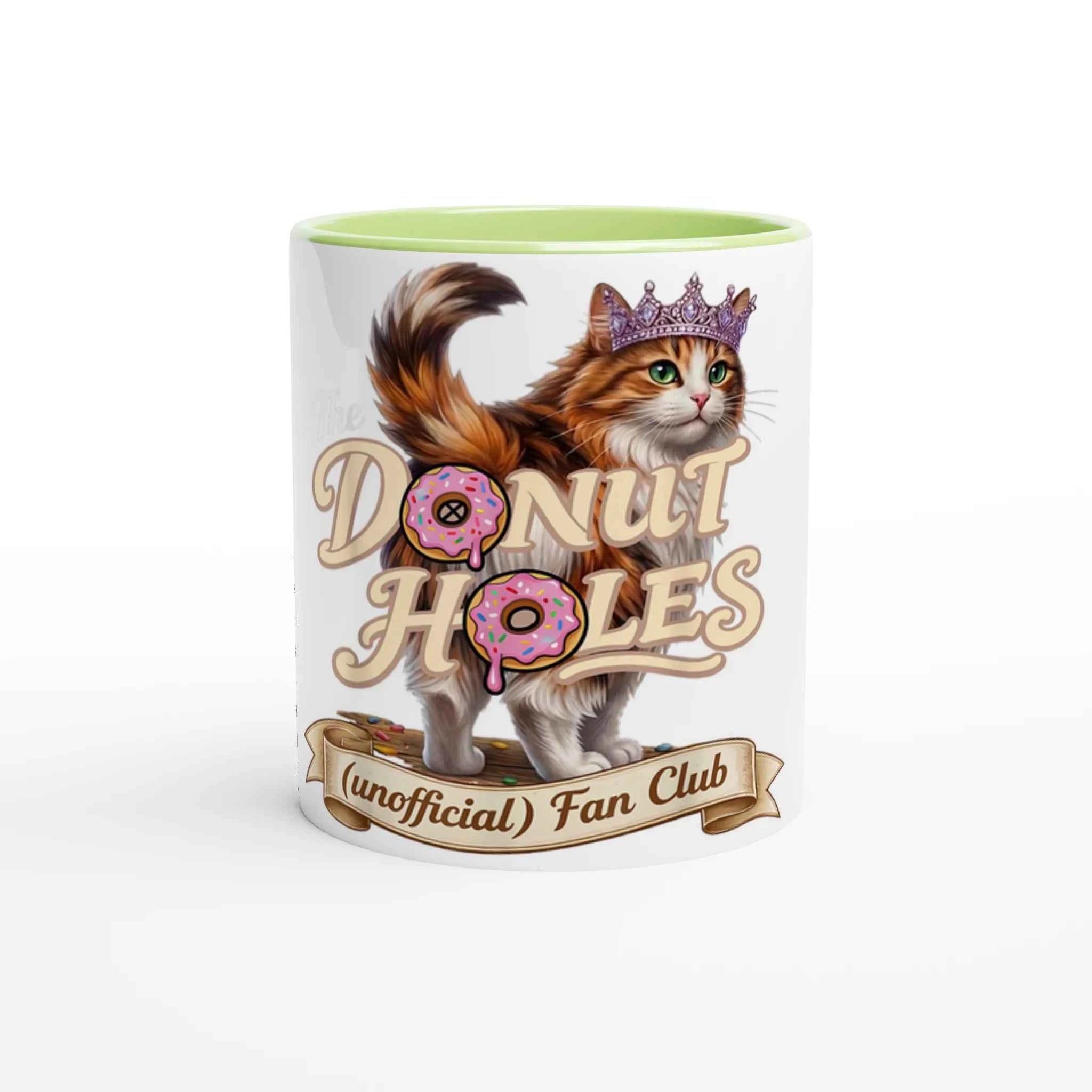 Donut Holes Fan Club 11oz Coffee Mug with Color Inside