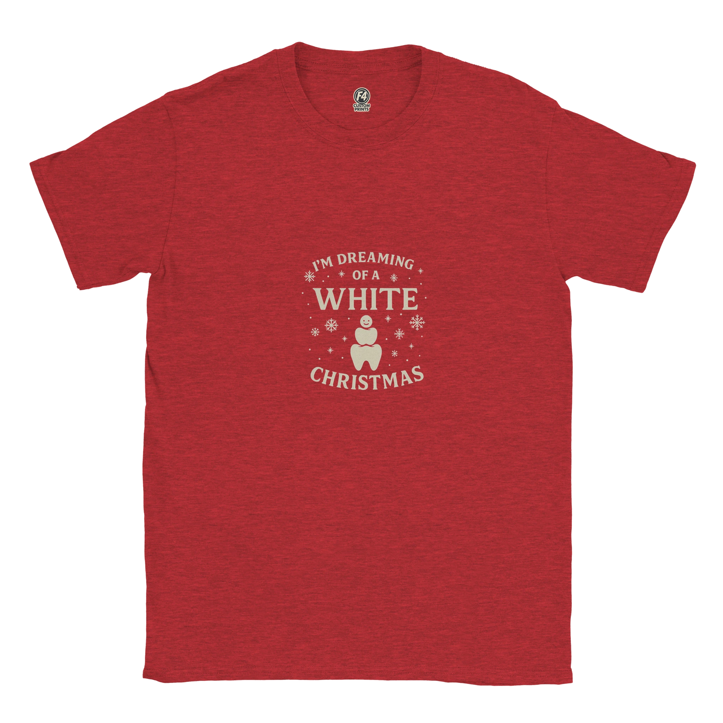 Dreaming of a White Christmas Tee – Dental Christmas Shirt - F4 Custom Prints