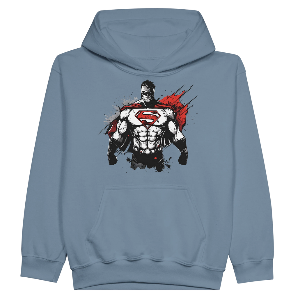 Kids Shadow Superman Hoodie