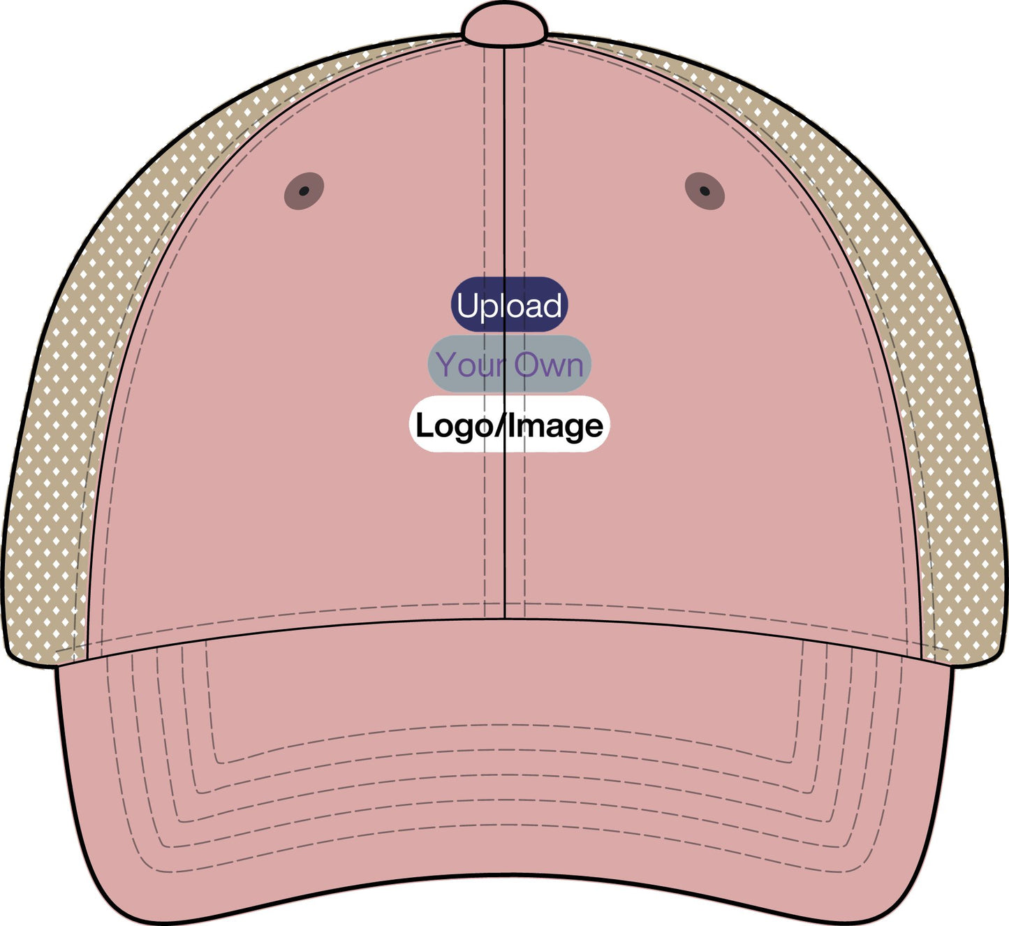 Custom Logo Embroidered Womens Mesh Hat | Ponytail Fit