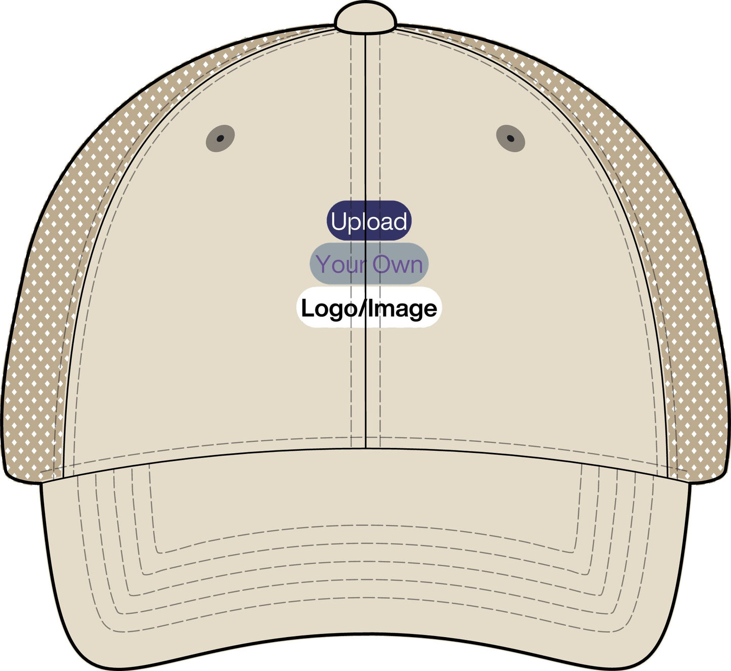 Custom Logo Embroidered Womens Mesh Hat | Ponytail Fit