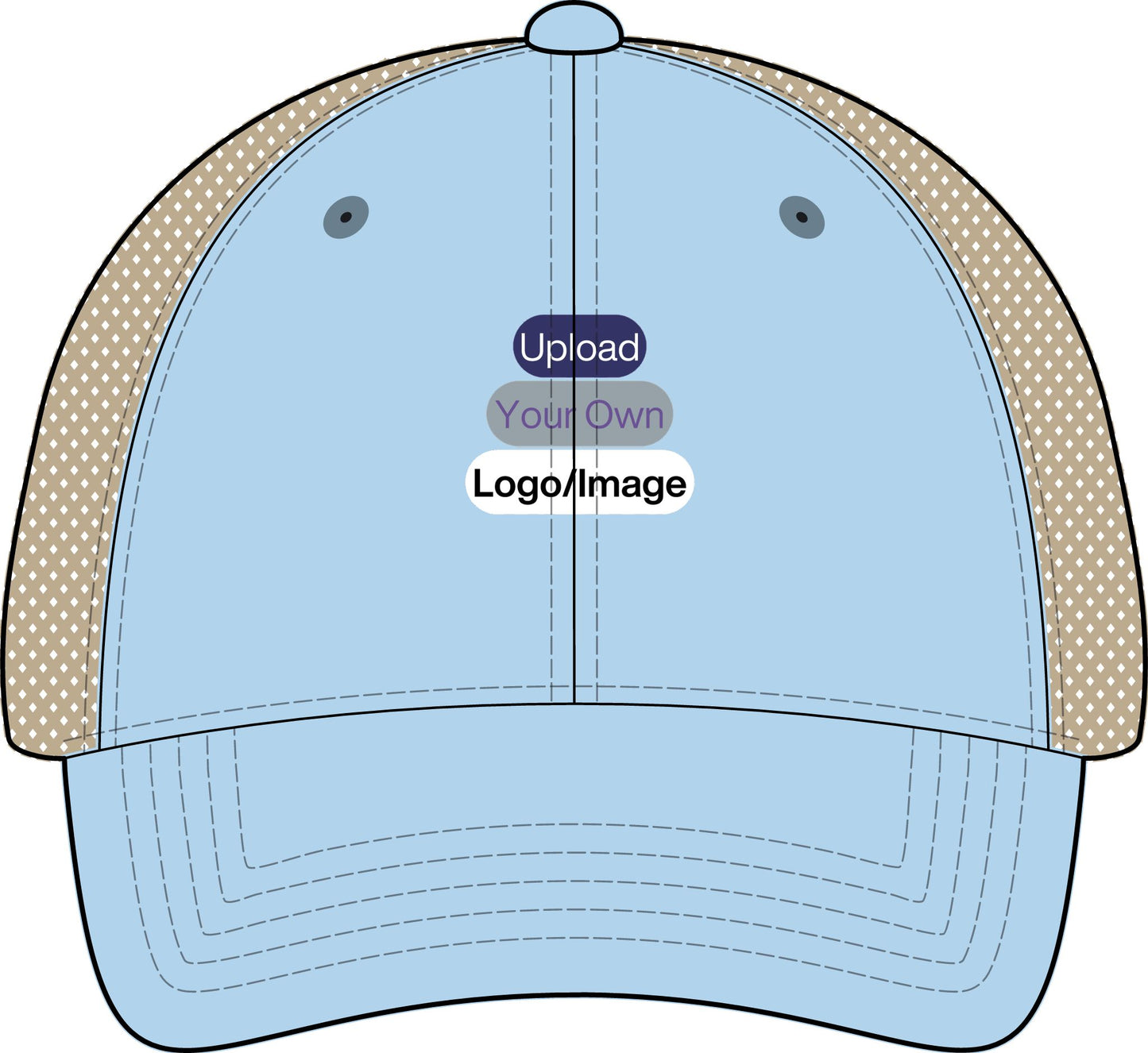 Custom Logo Embroidered Womens Mesh Hat | Ponytail Fit