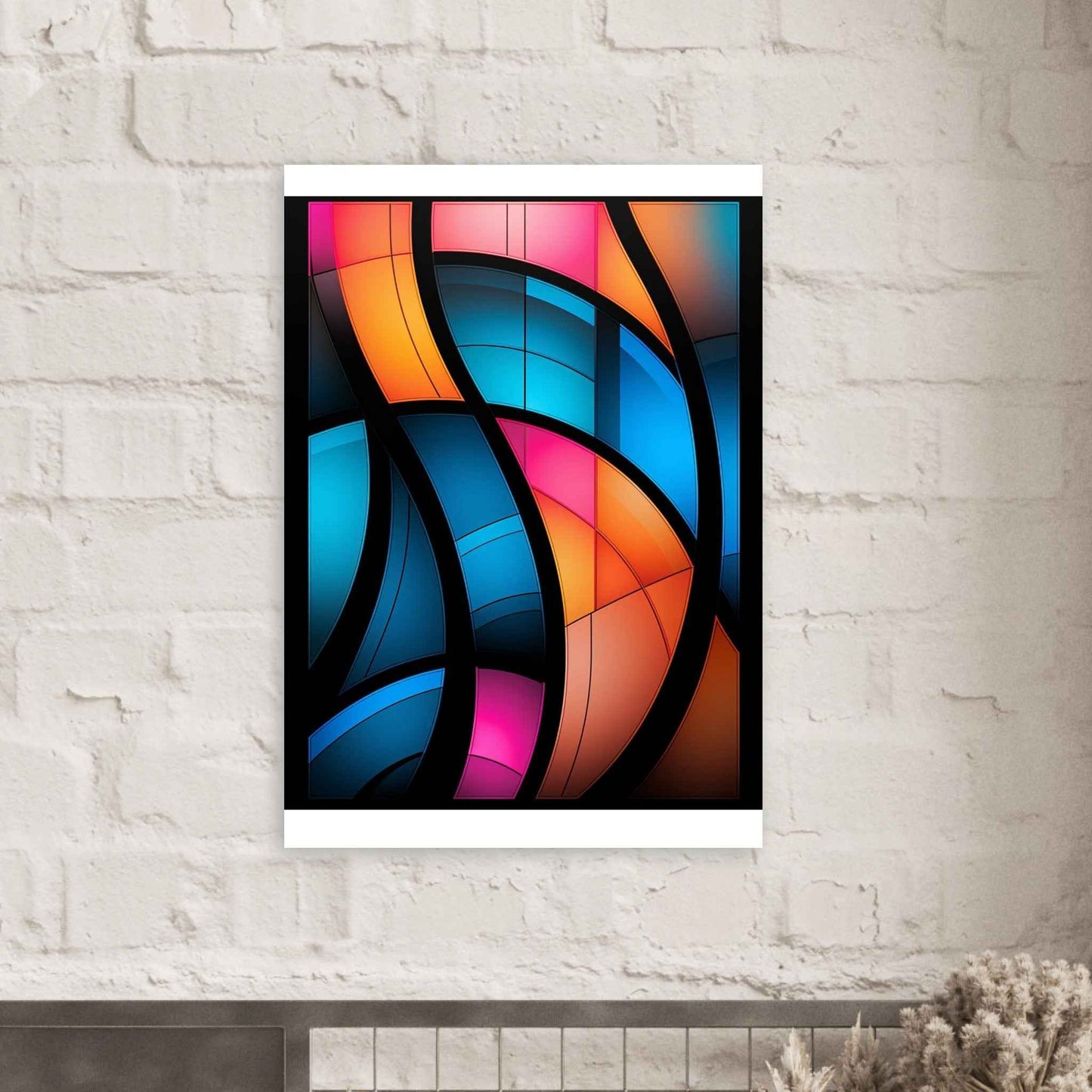 "Chromatica Swirl" Poster – Vibrant Abstract Wall Art (Multiple Sizes Available)