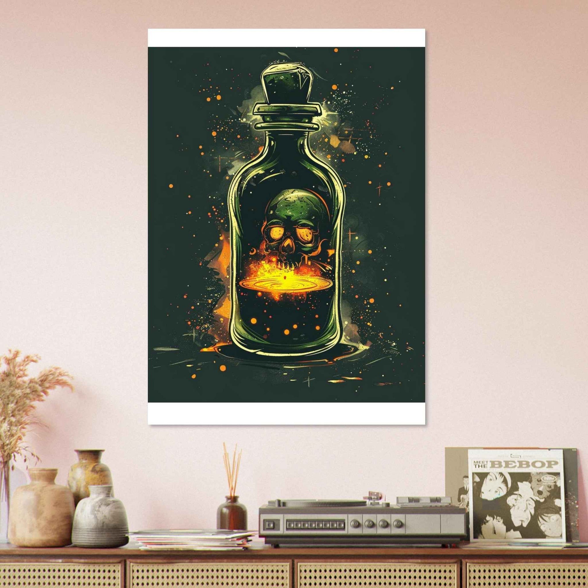 "Skull Elixir" Poster – Mystical Dark Fantasy Wall Art (Multiple Sizes Available)