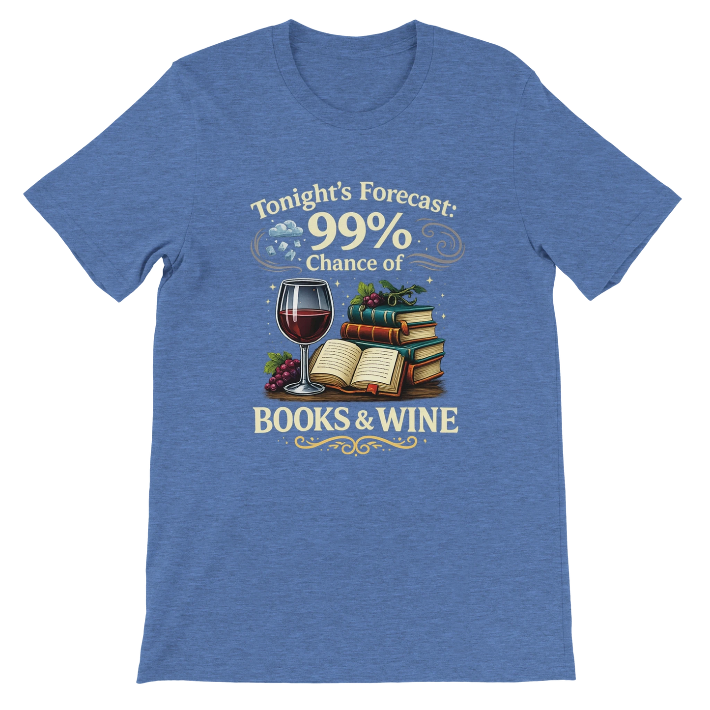 Tonight’s Forecast Books and Wine T-Shirt