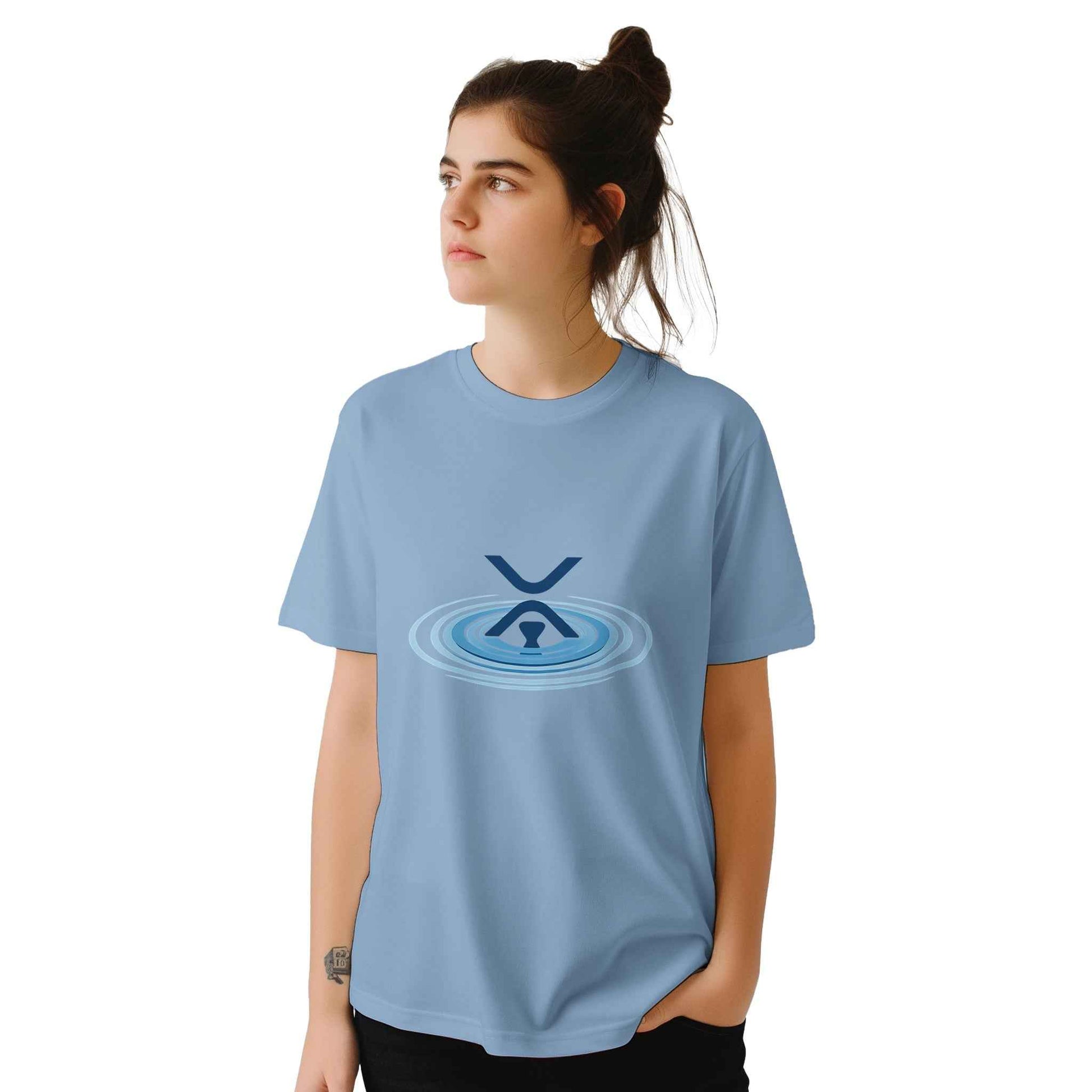 XRP Ripple T-Shirt – Ripple Effect Crypto Design in Your Choice of Eleven Shades