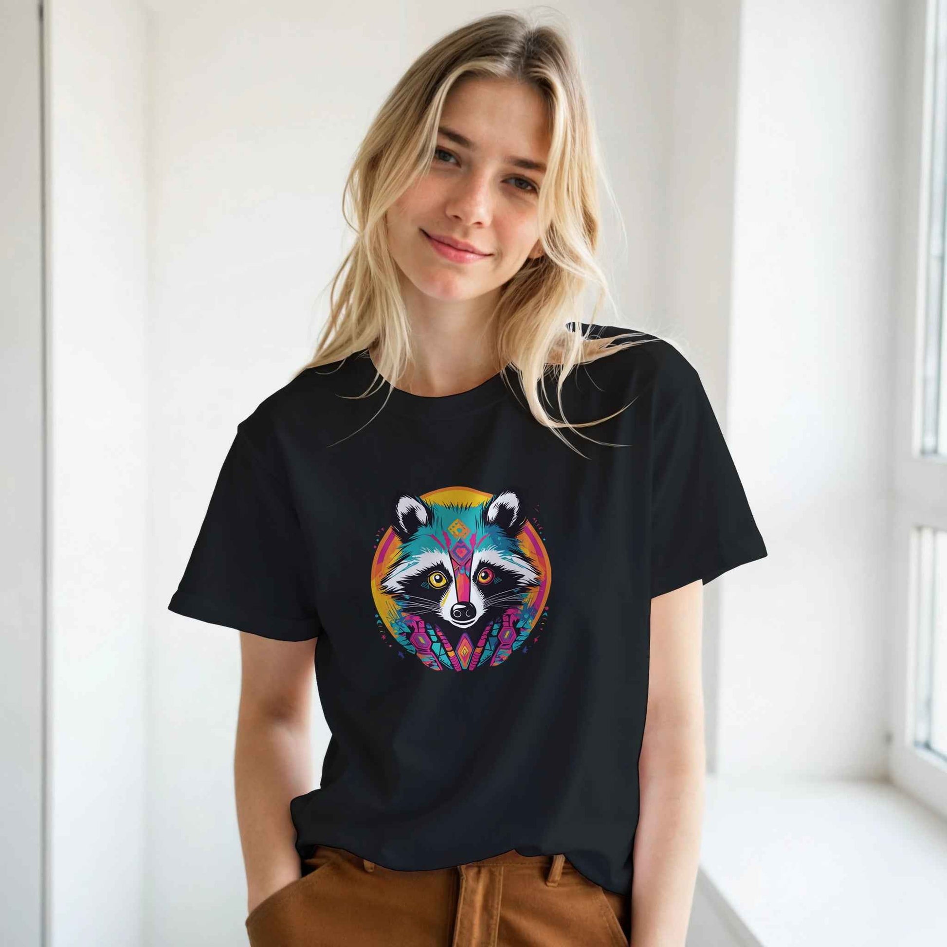 Abstract Raccoon Graphic Tee – Premium Comfort & Bold Style for Everyday Wear