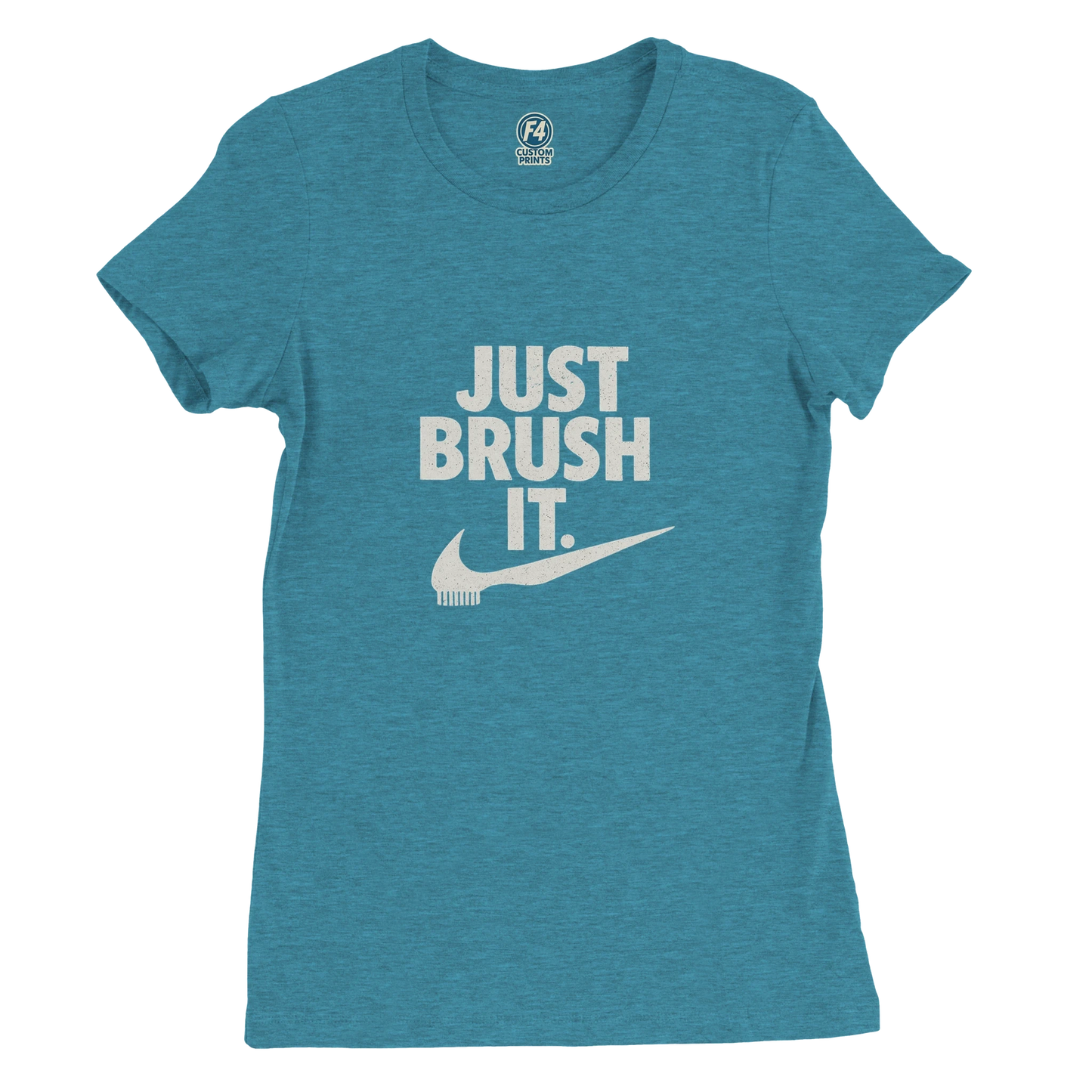 Just Brush It Women’s Shirt – Funny Dental Humor Retro Tee