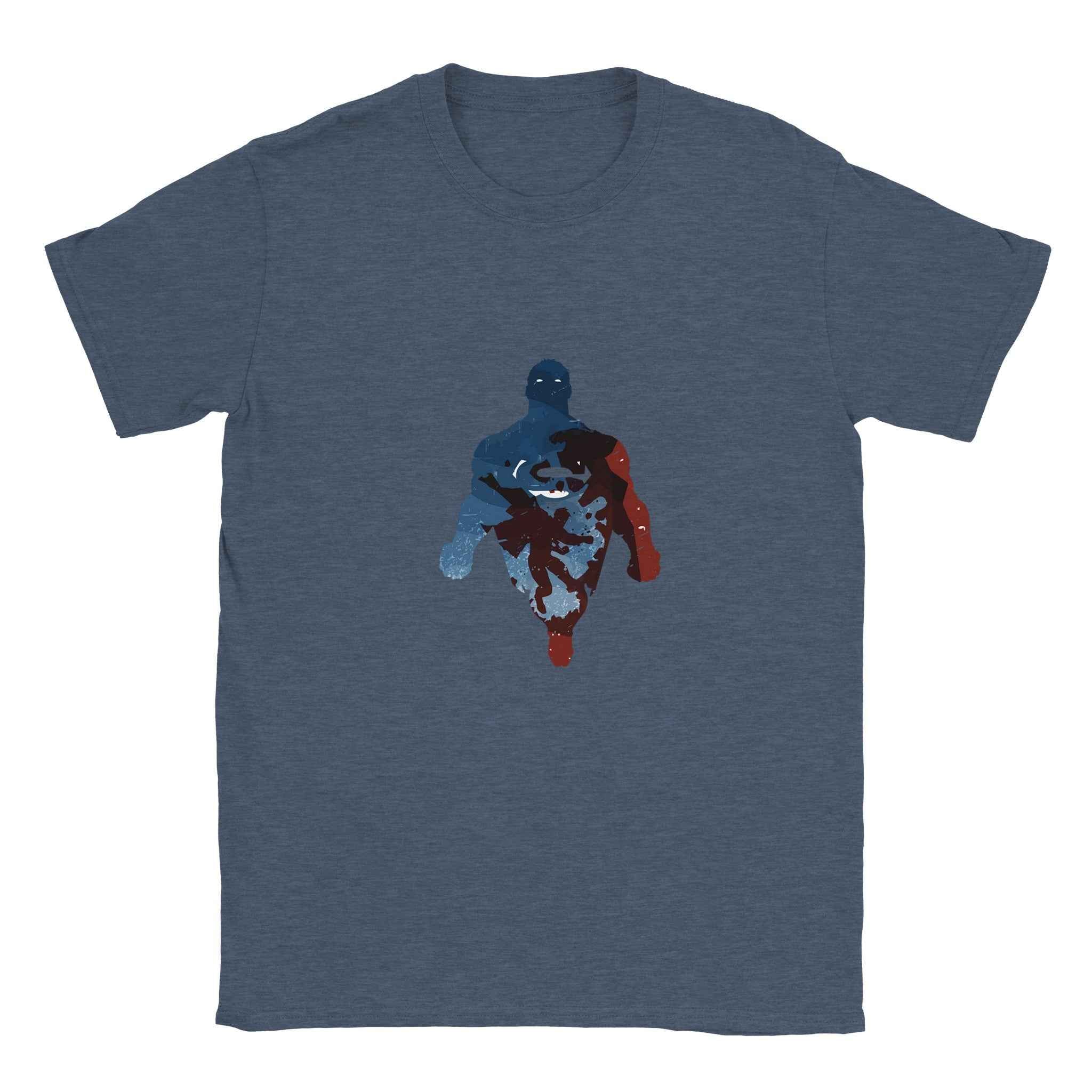 Abstract Superman Silhouette T-Shirt – Heroic Comic-Inspired Graphic Tee in Multiple Colors