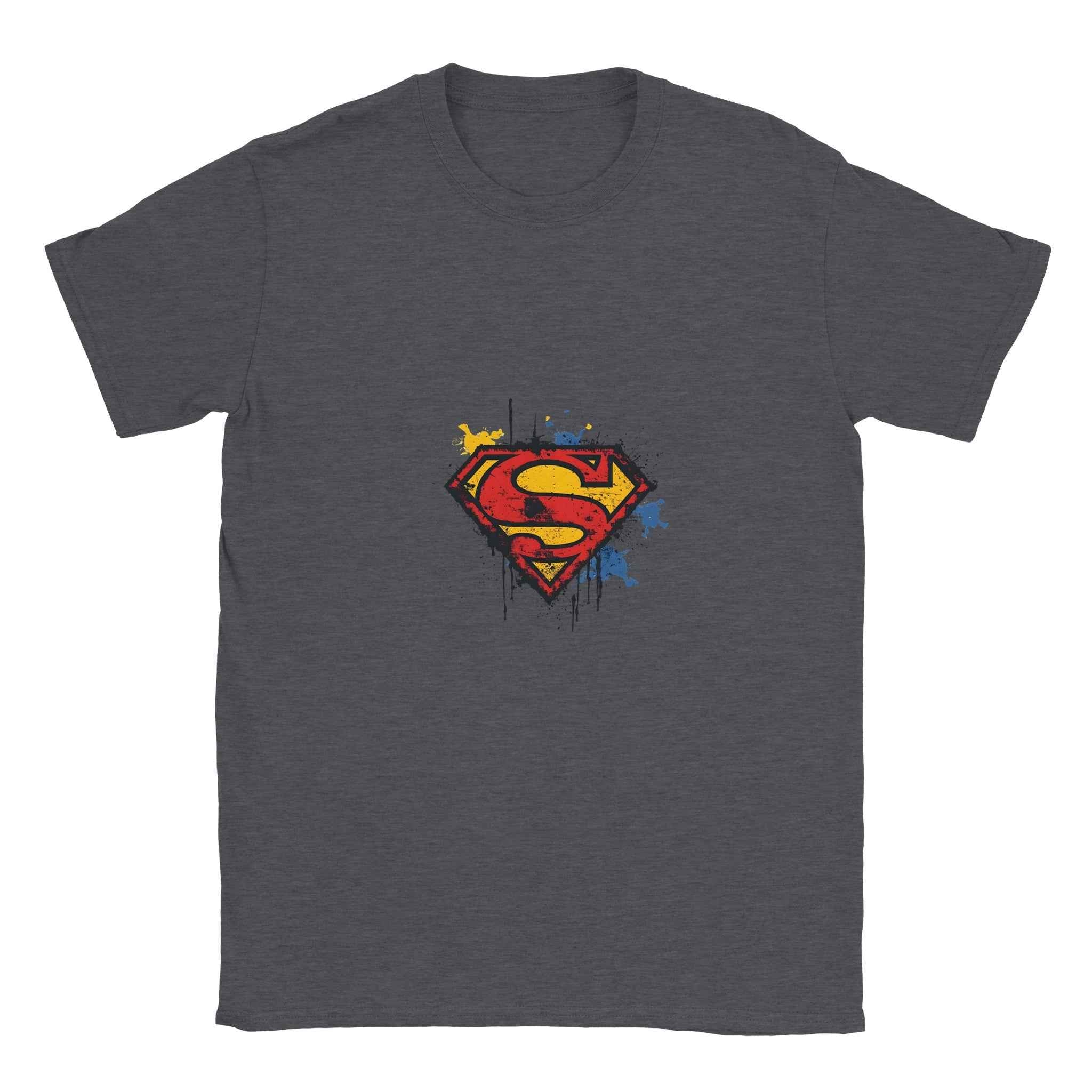 Distressed Superman S-Shield T-Shirt – Heroic Comic-Inspired Graphic Tee for Men & Women