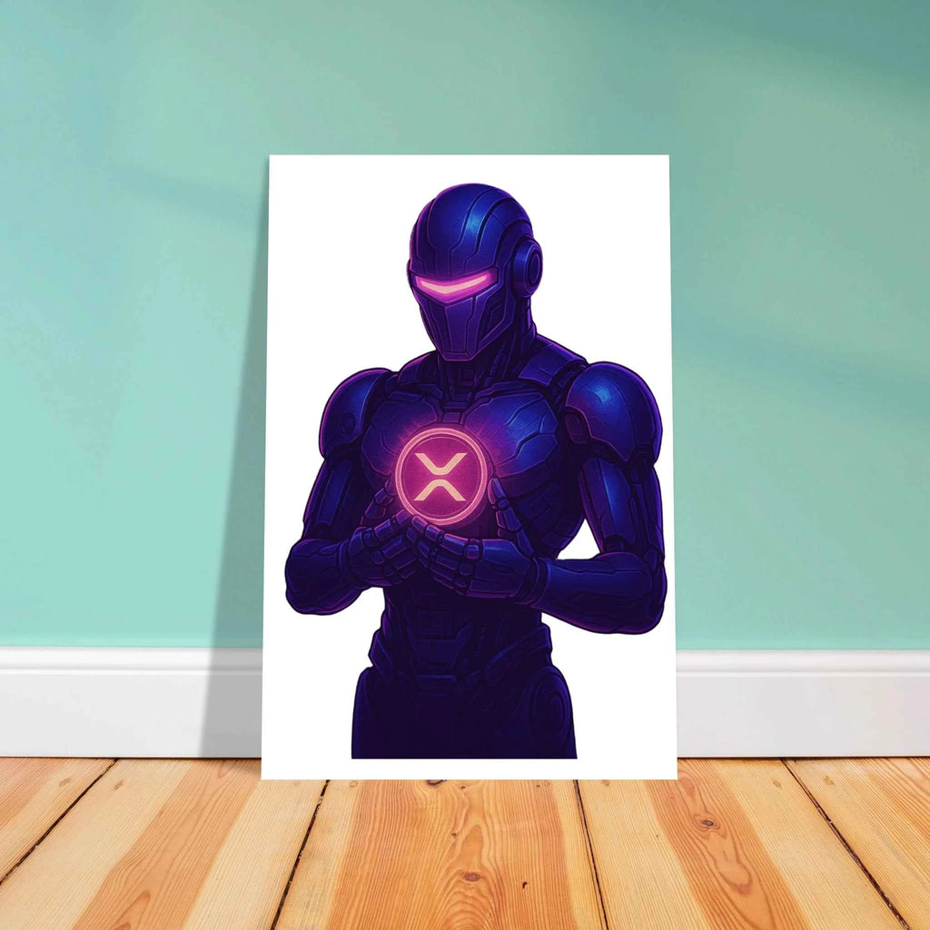 Crypto Robot XRP Fine Art Poster