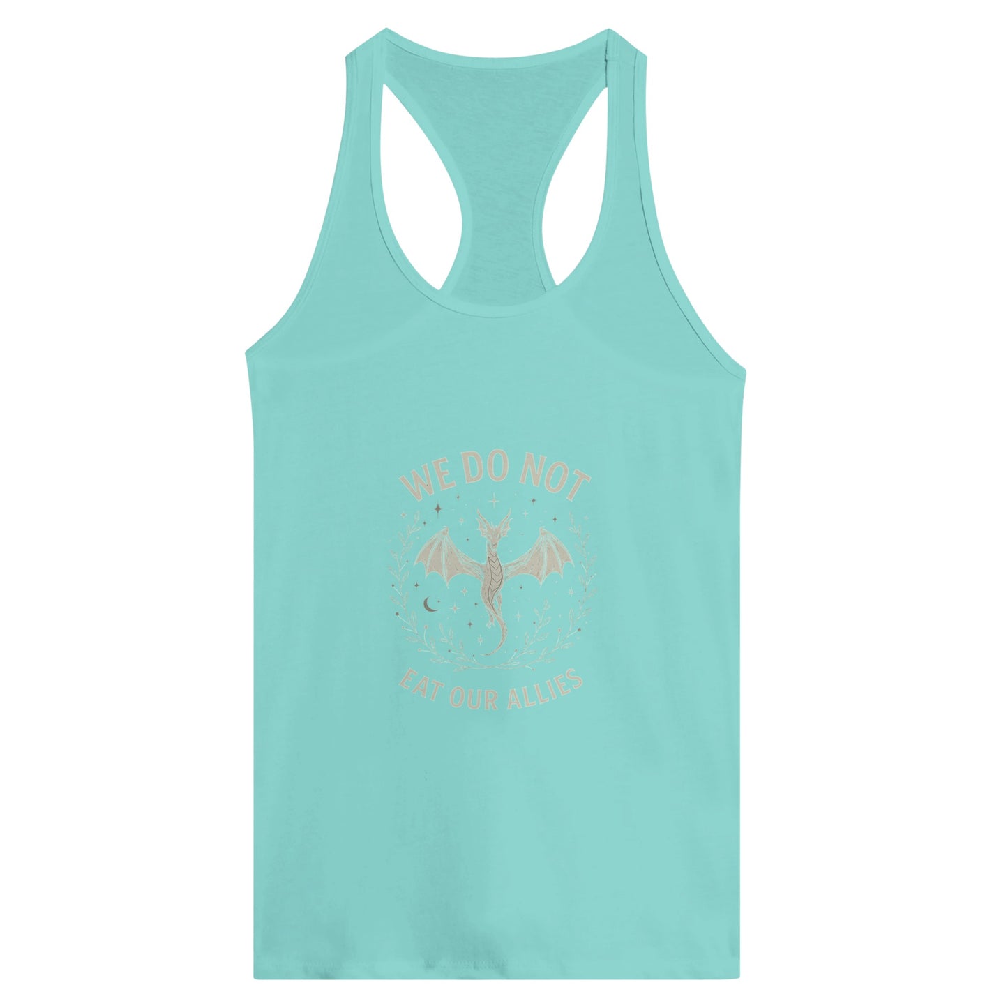 Forth Wing Quote Women’s Racerback Tank – Dragon Alliance Fantasy Top - F4 Custom Prints