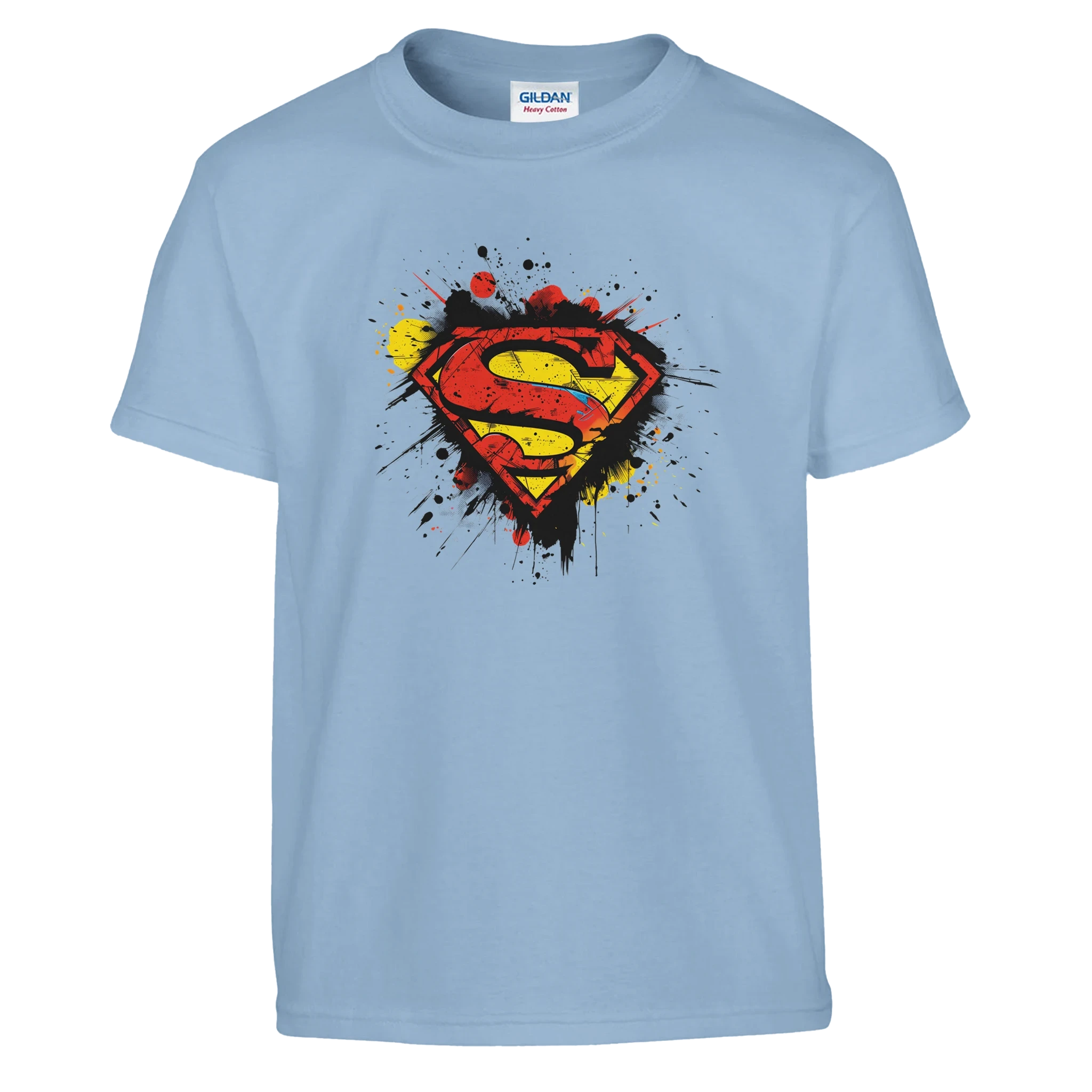 Kids Superman Splatter Shield T-Shirt