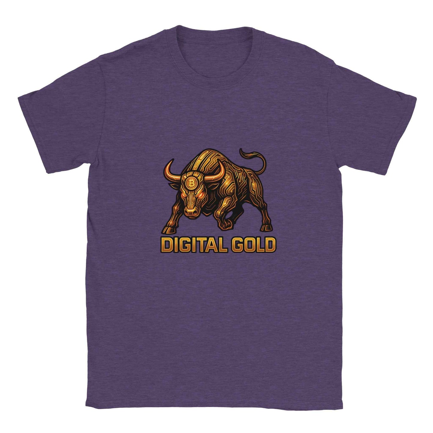 Bitcoin Digital Gold T-Shirt – Golden Bull Circuitry Design