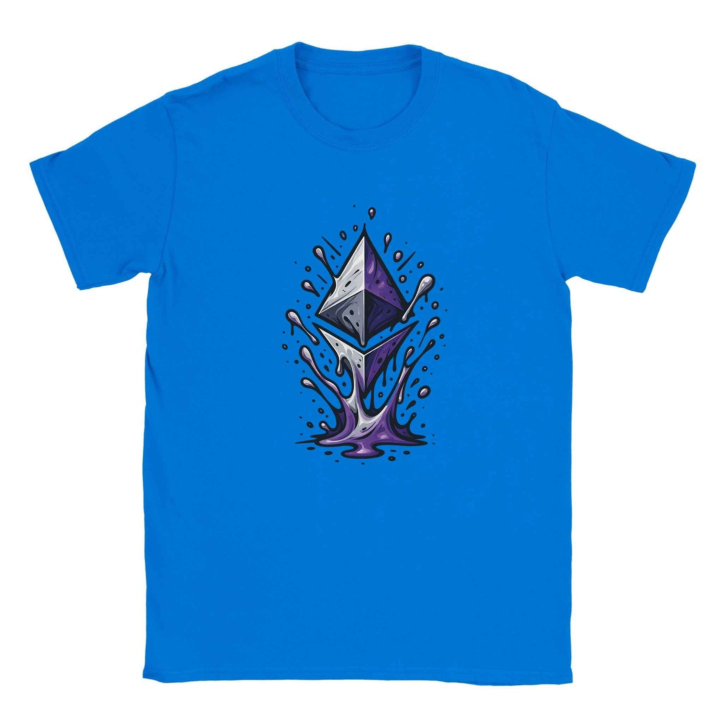 Ethereum T-Shirt – Vibrant Crypto Splash Design