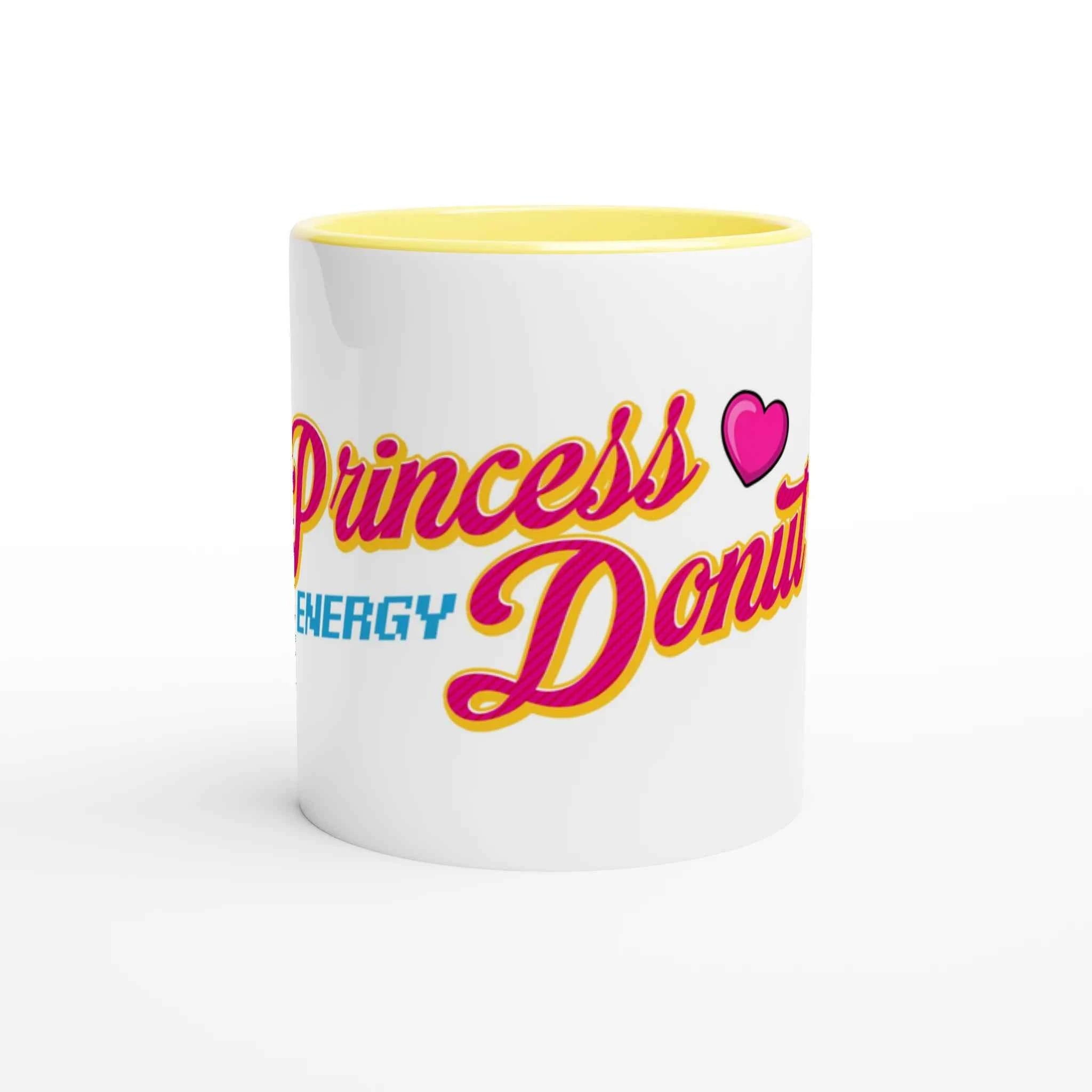 Princess Donut Energy 11oz Coffee Mug with Color Inside