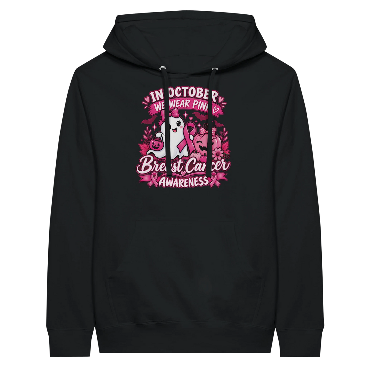In October We Wear Pink Ghost Pumpkin Hoodie