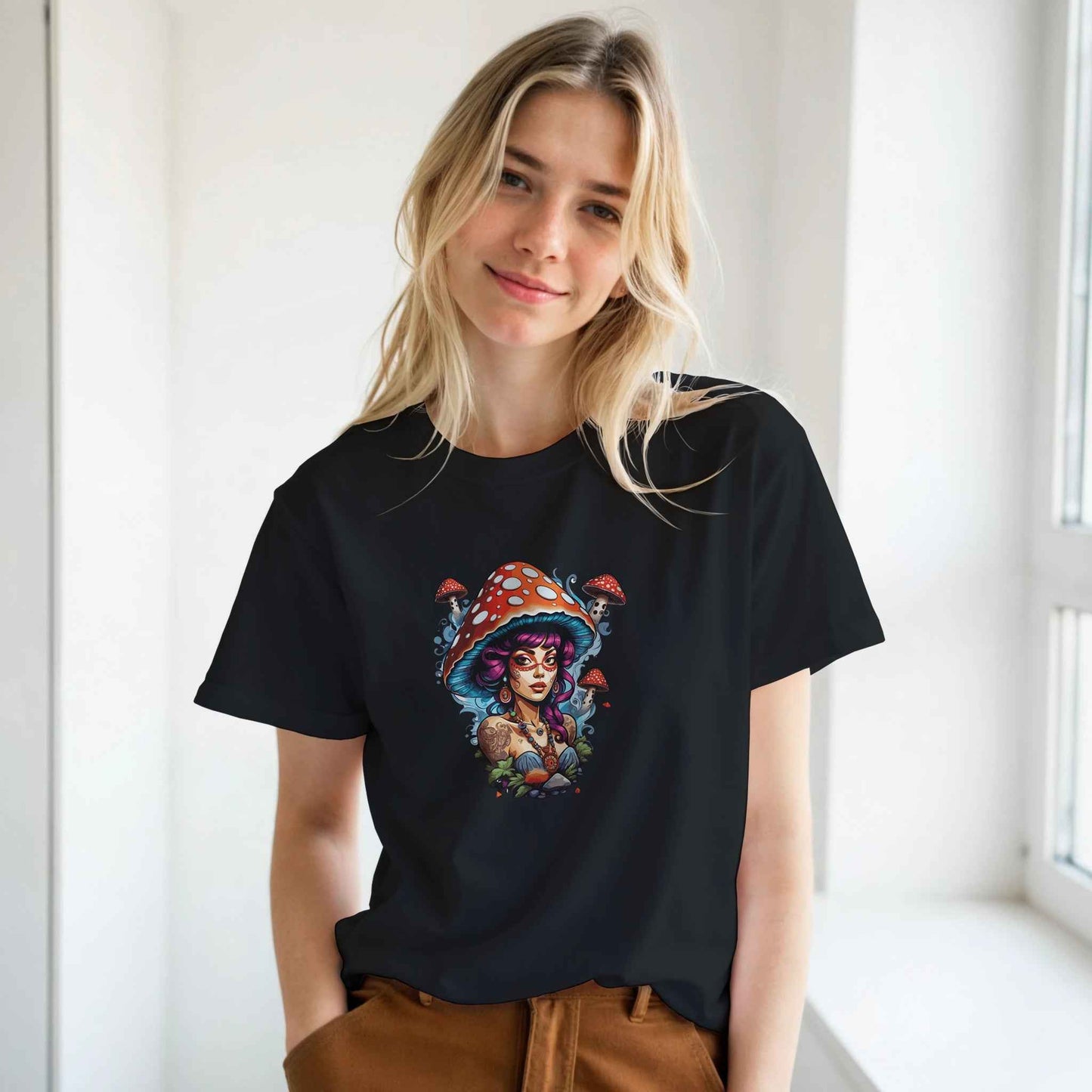 Mushroom Queen Graphic Tee – Premium Comfort & Bold Style for Everyday Wear