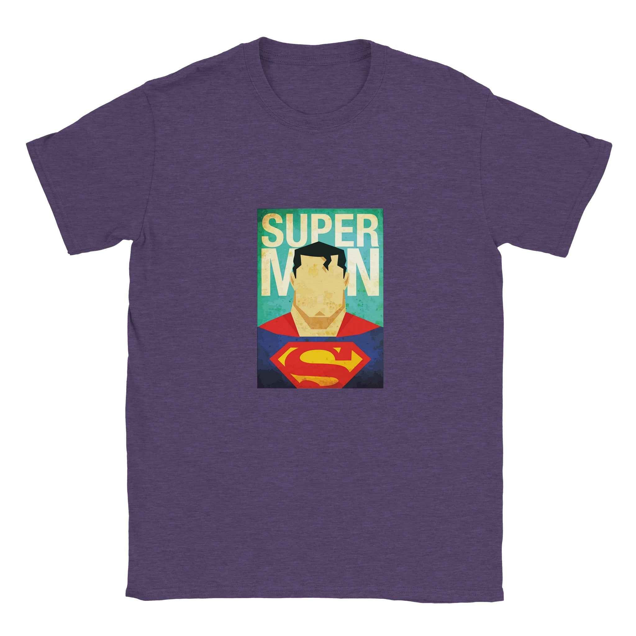 Retro Superman T-Shirt – Heroic Comic-Inspired Graphic Tee in Vibrant Hues